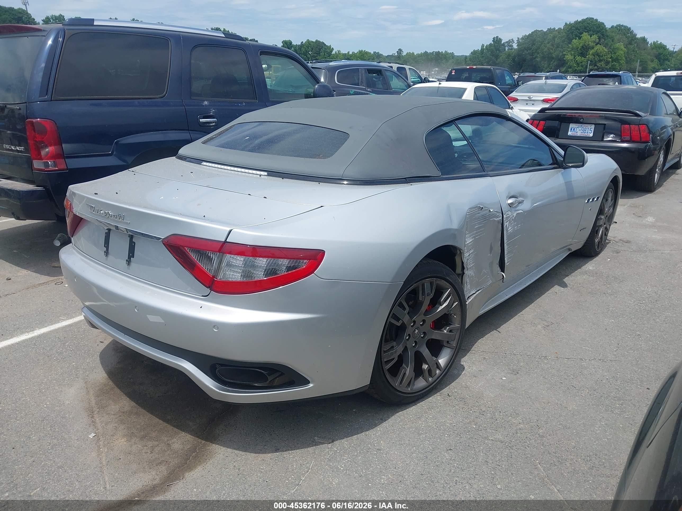 2015 Maserati Granturismo Mc/mc Centennial/sport Silver vin: ZAM45VMA7F0147973