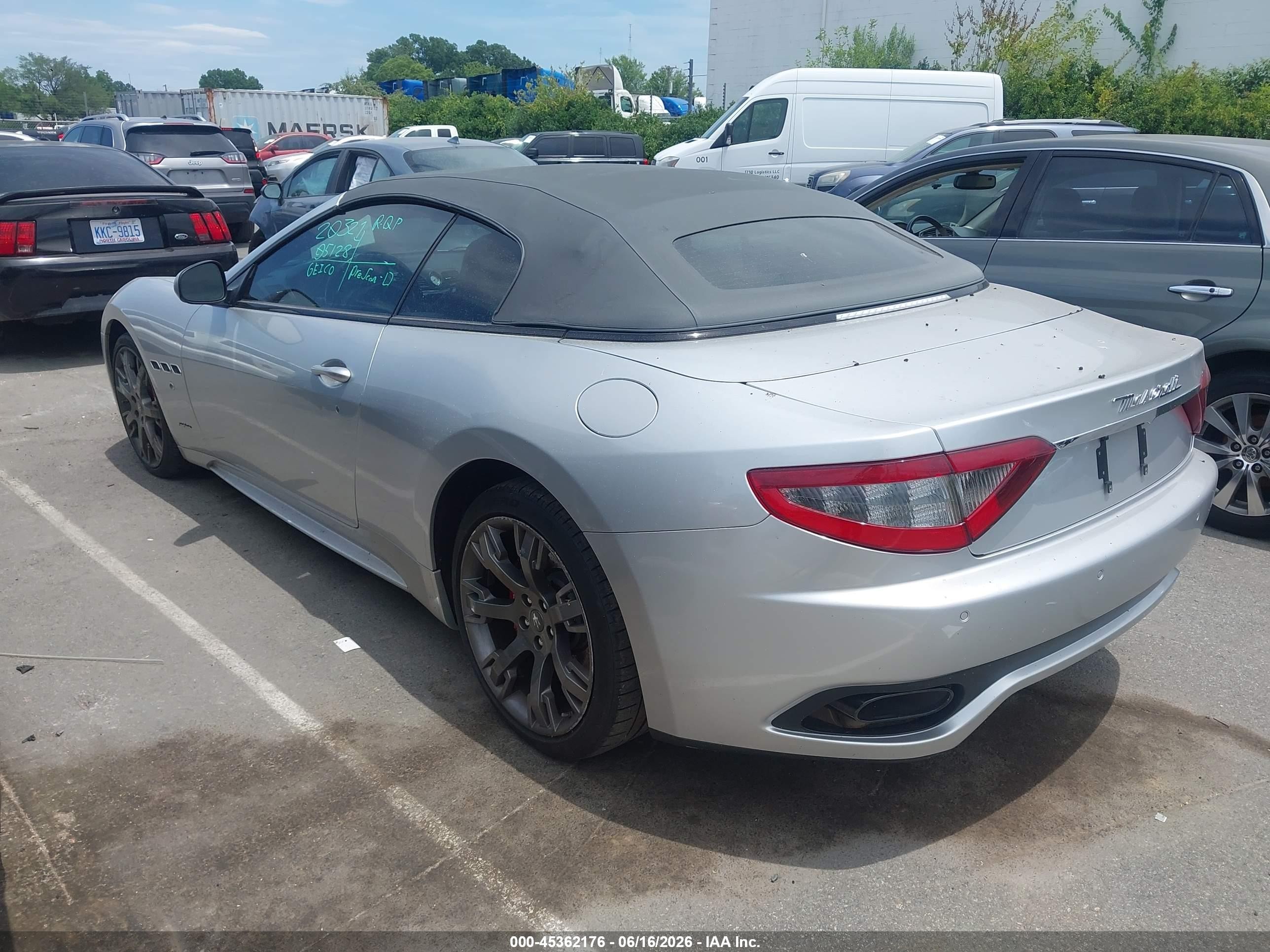 2015 Maserati Granturismo Mc/mc Centennial/sport Silver vin: ZAM45VMA7F0147973