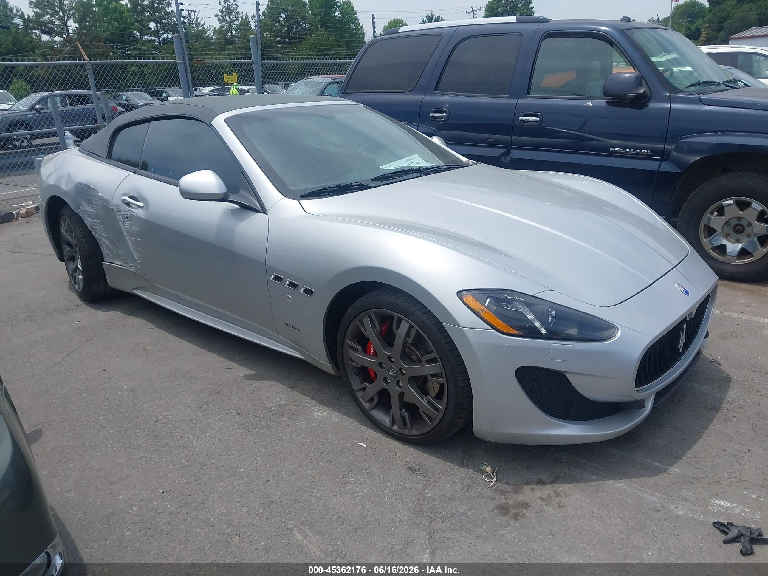 2015 Maserati Granturismo Mc/mc Centennial/sport Silver vin: ZAM45VMA7F0147973