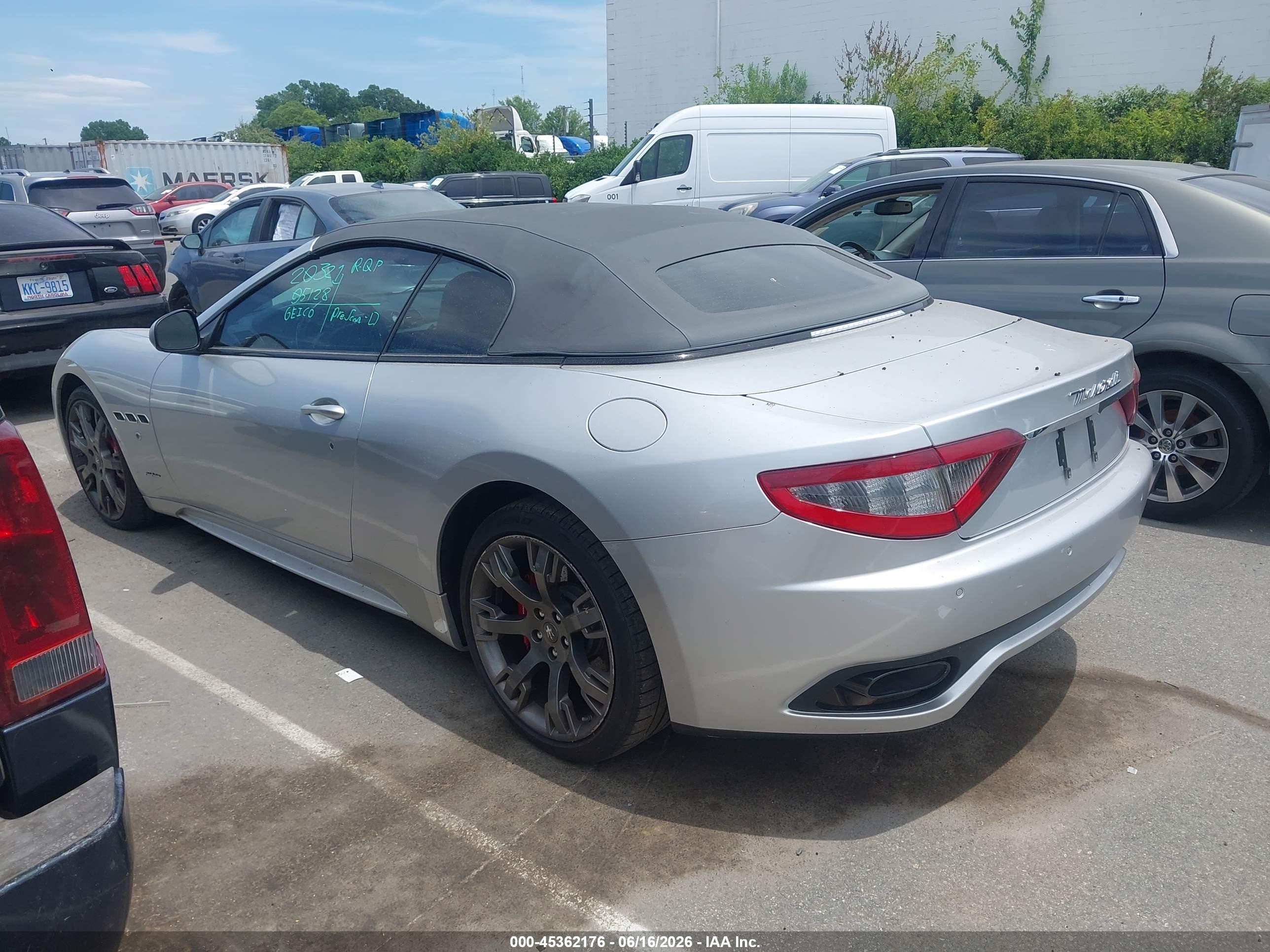 2015 Maserati Granturismo Mc/mc Centennial/sport Silver vin: ZAM45VMA7F0147973