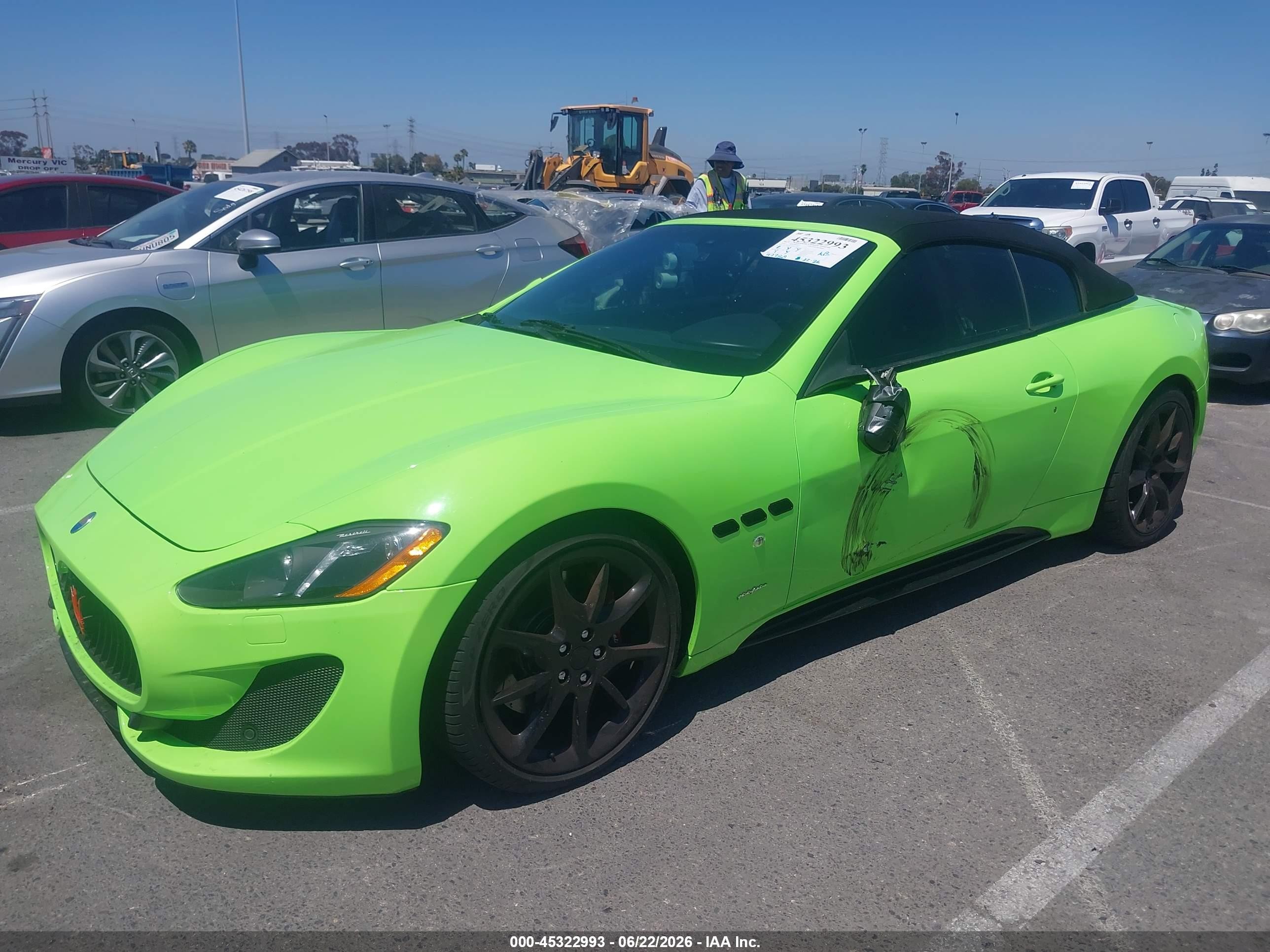2014 Maserati Granturismo Mc/sport Green vin: ZAM45VMAXE0117297