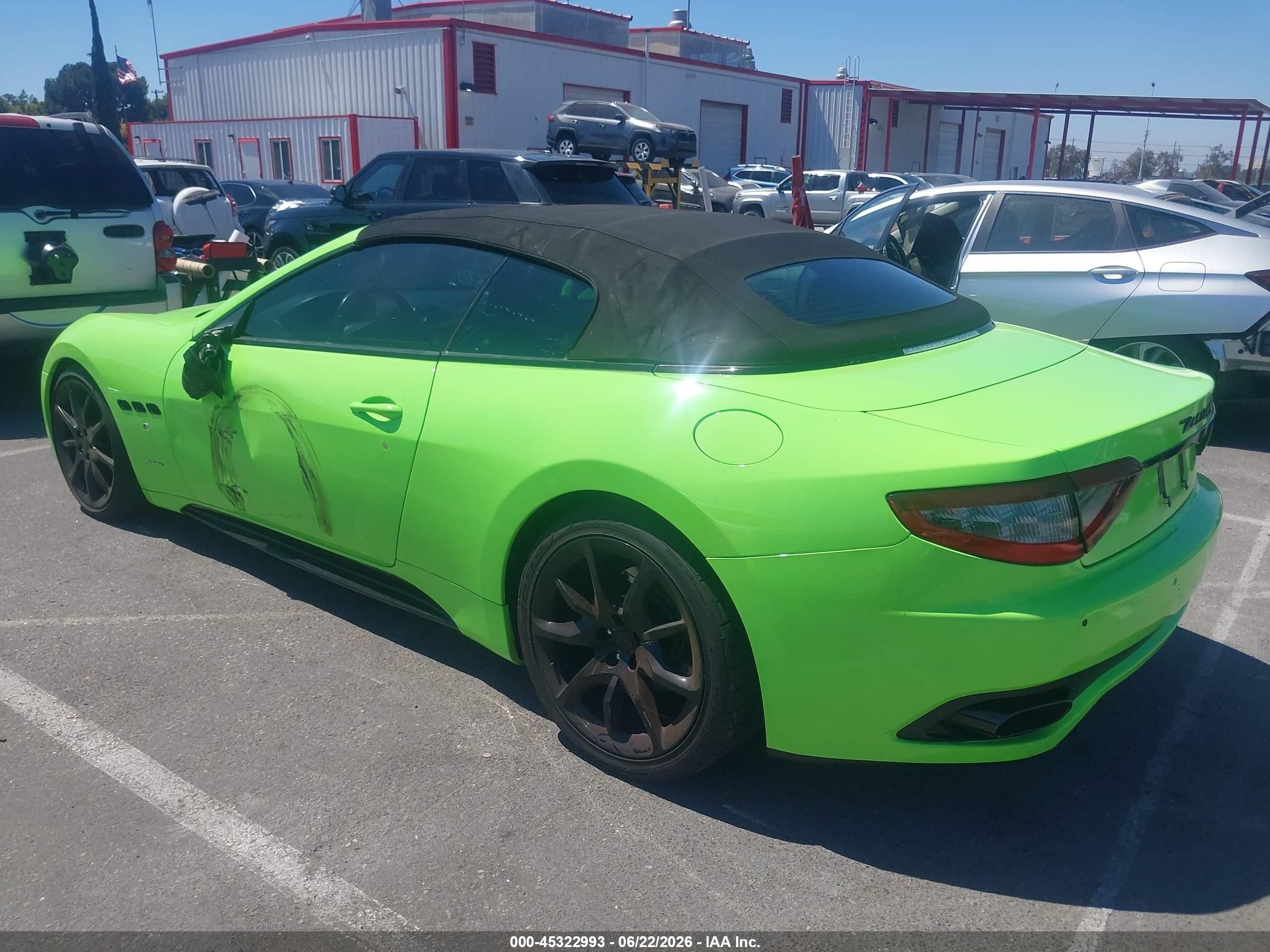 2014 Maserati Granturismo Mc/sport Green vin: ZAM45VMAXE0117297