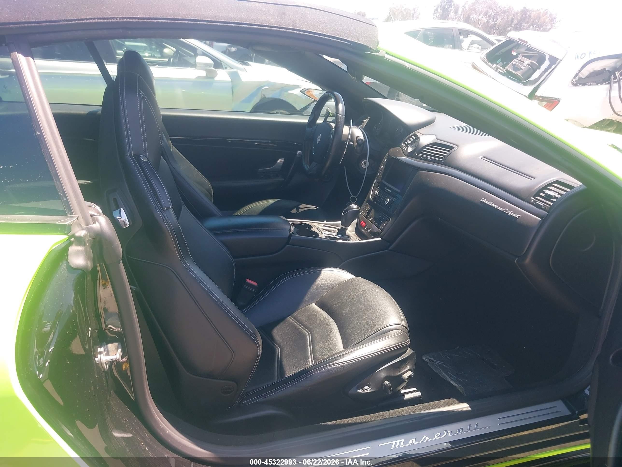 2014 Maserati Granturismo Mc/sport Green vin: ZAM45VMAXE0117297