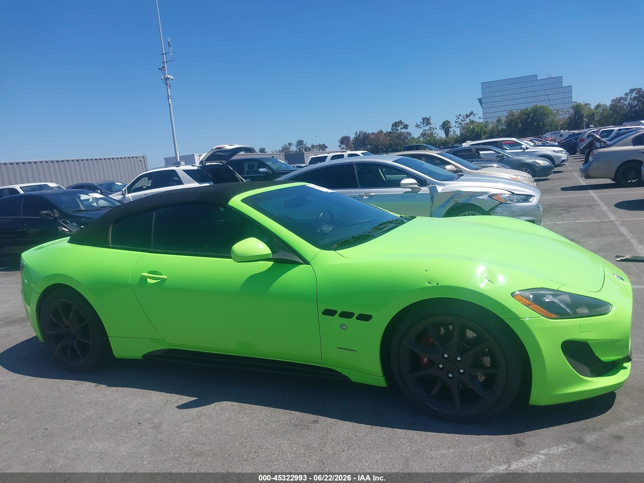 2014 Maserati Granturismo Mc/sport Green vin: ZAM45VMAXE0117297