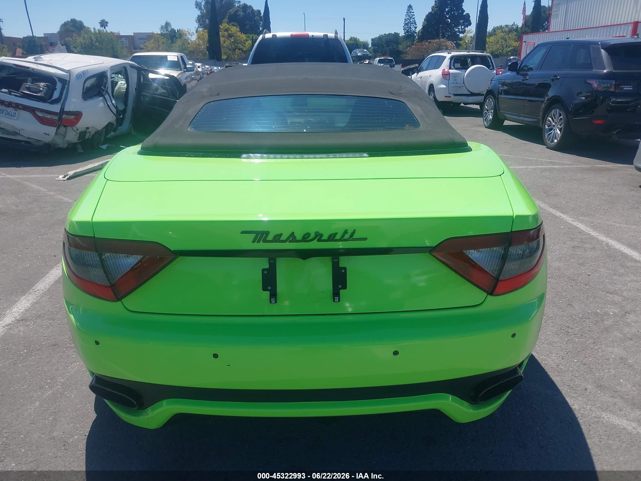 2014 Maserati Granturismo Mc/sport Green vin: ZAM45VMAXE0117297
