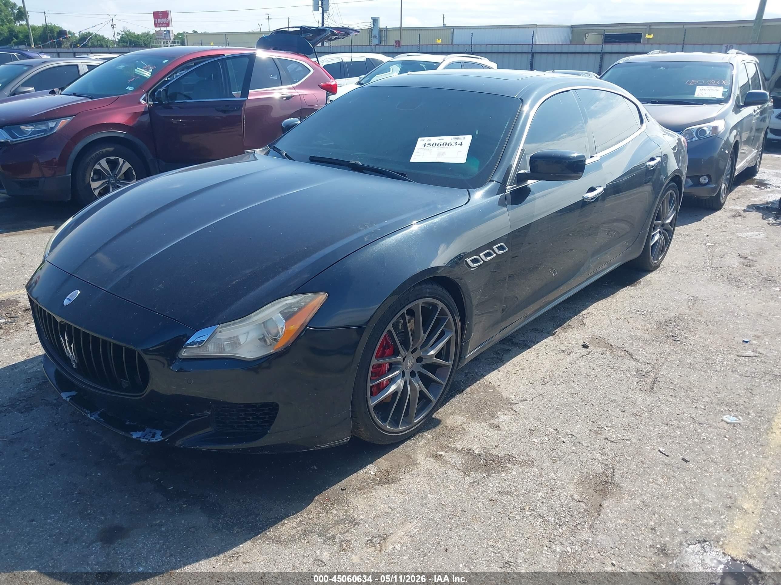 2014 Maserati Quattroporte Gts Black vin: ZAM56PPA1E1086430