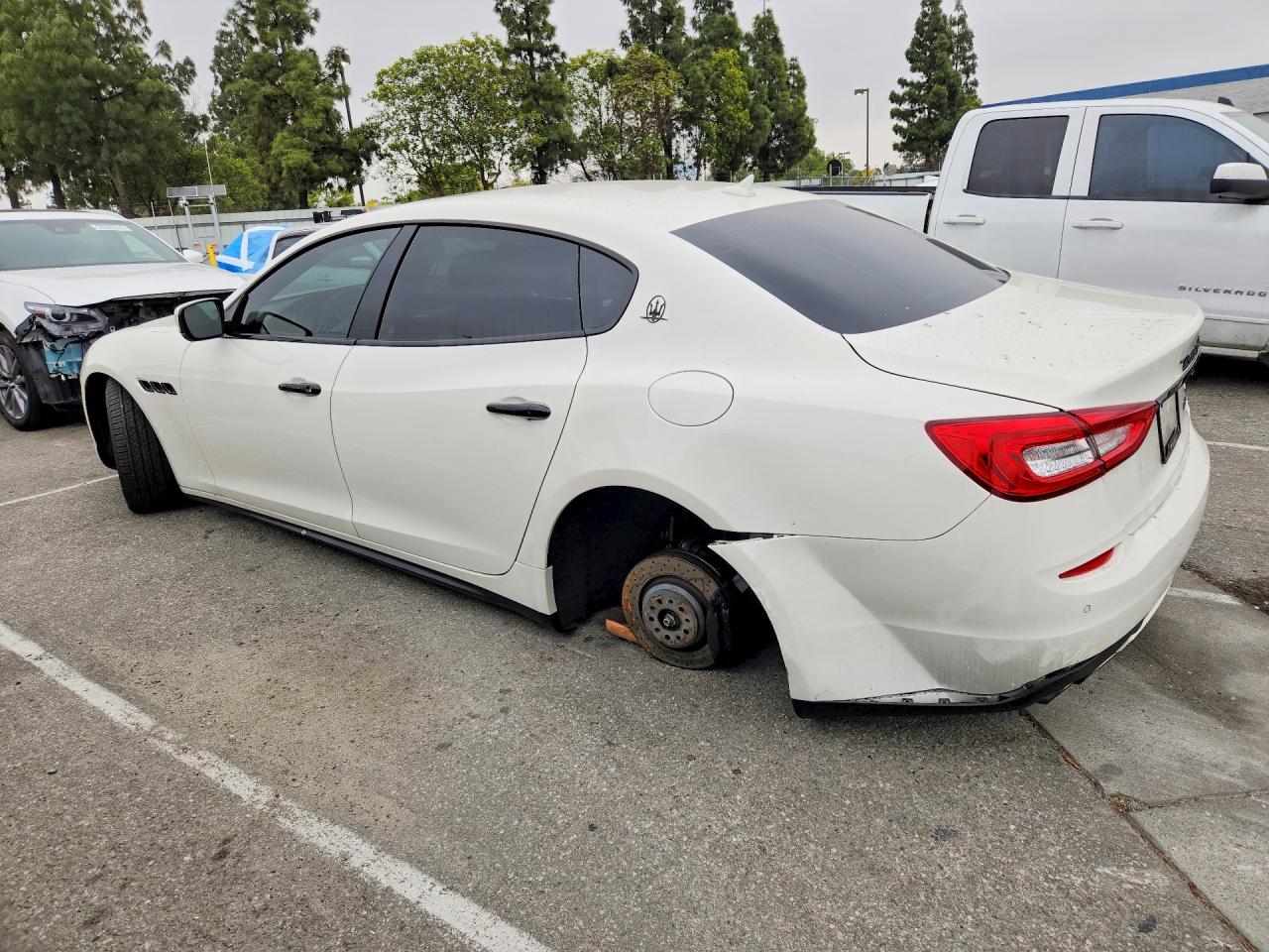 2016 Maserati Quattroporte S White vin: ZAM56RPA3G1184356