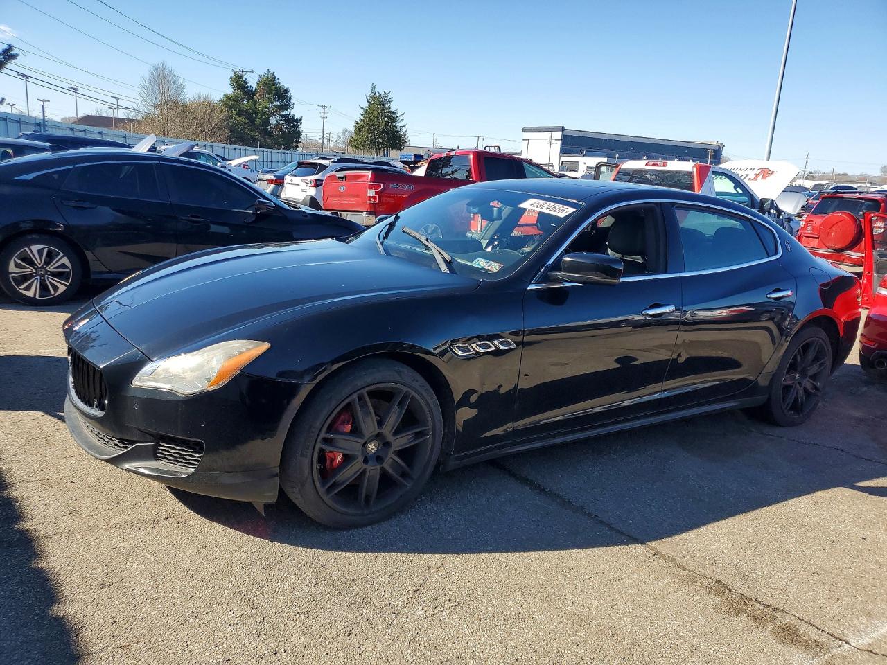 2014 Maserati Quattroporte S Black vin: ZAM56RRA1E1108550