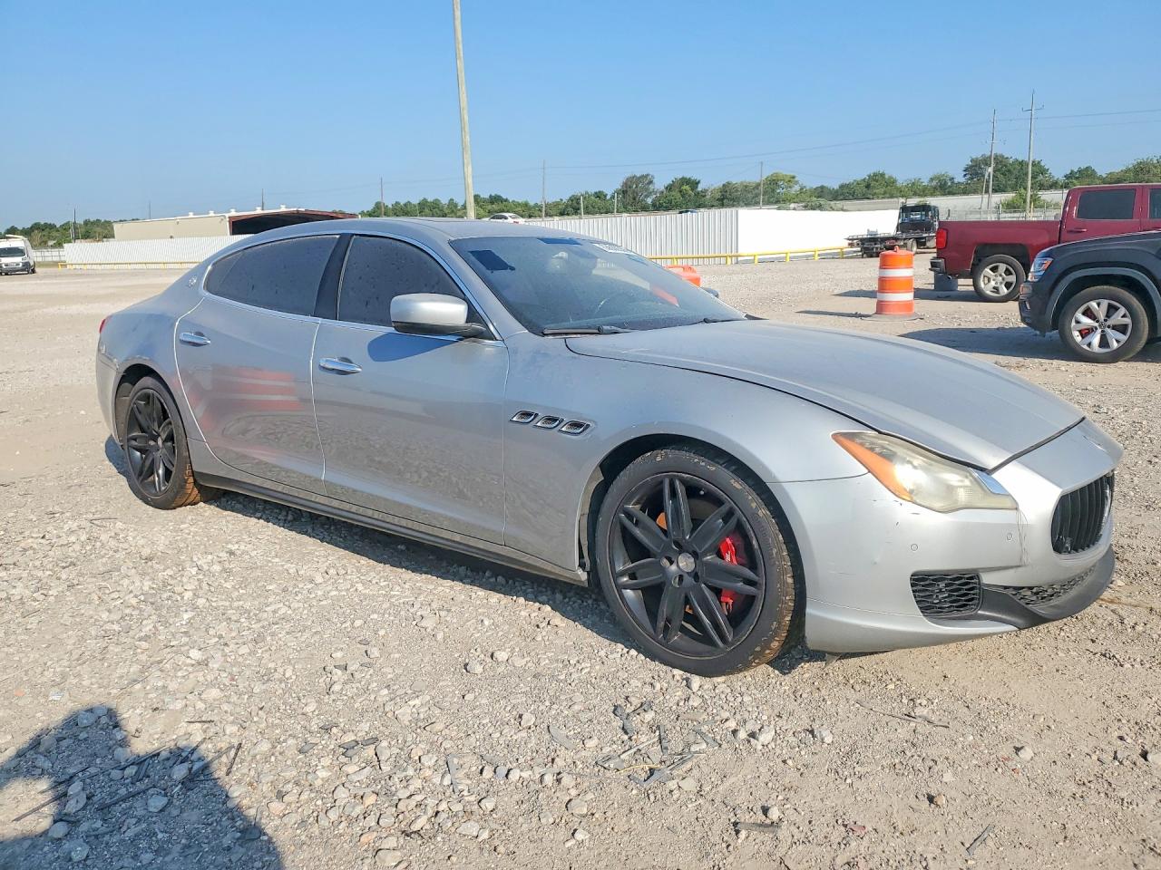 2014 Maserati Quattroporte S Silver vin: ZAM56RRA2E1078183