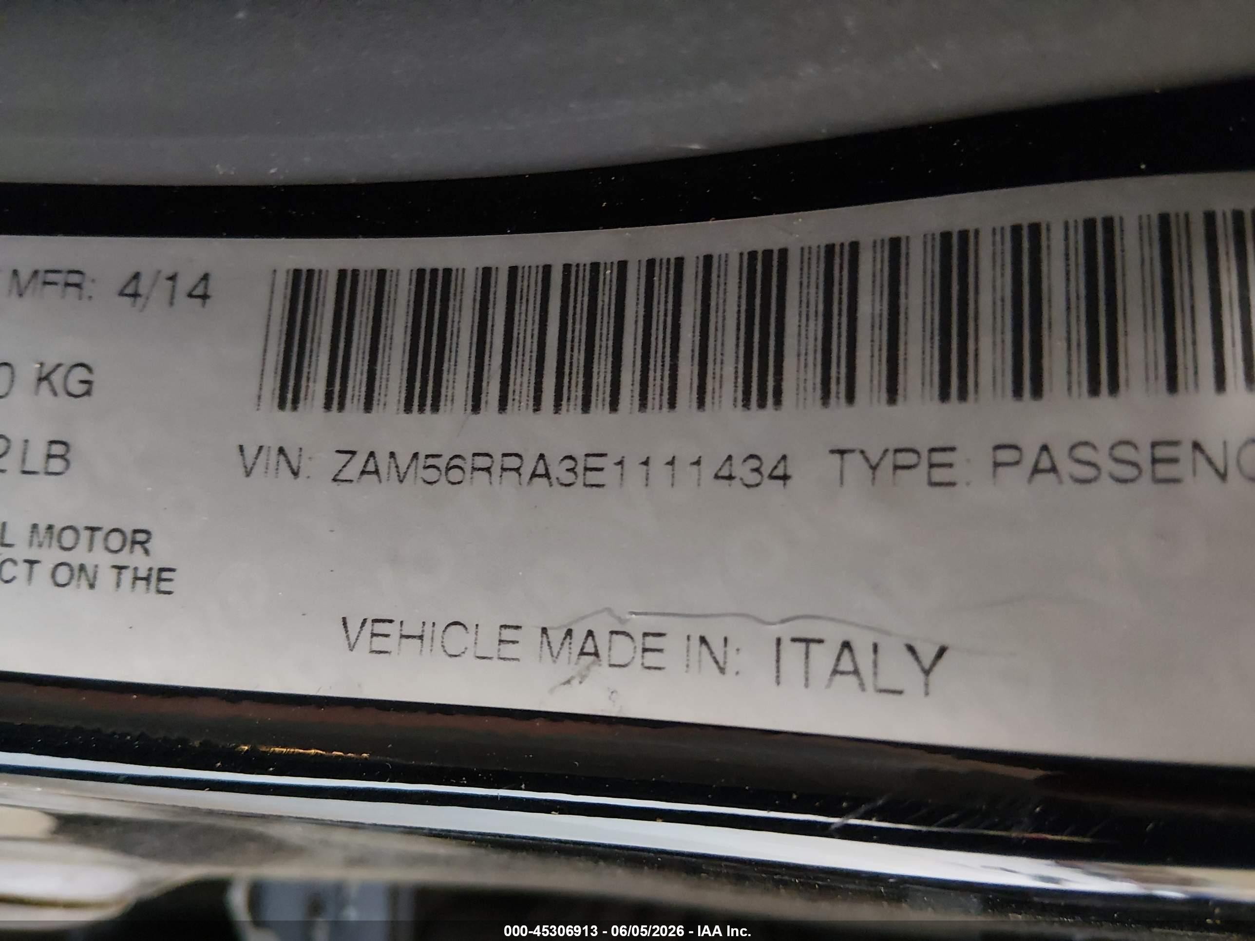 2014 Maserati Quattroporte S Q4 Black vin: ZAM56RRA3E1111434