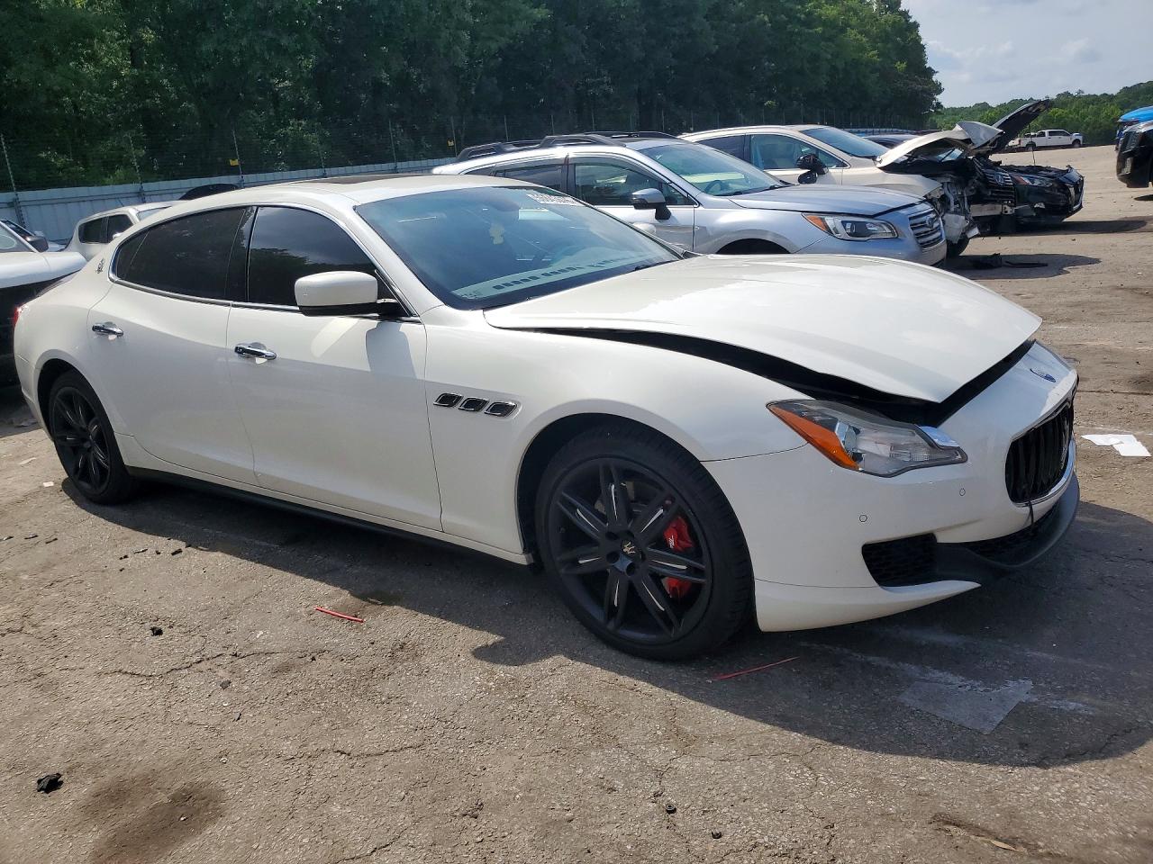 2014 Maserati Quattroporte S White vin: ZAM56RRA3E1116987