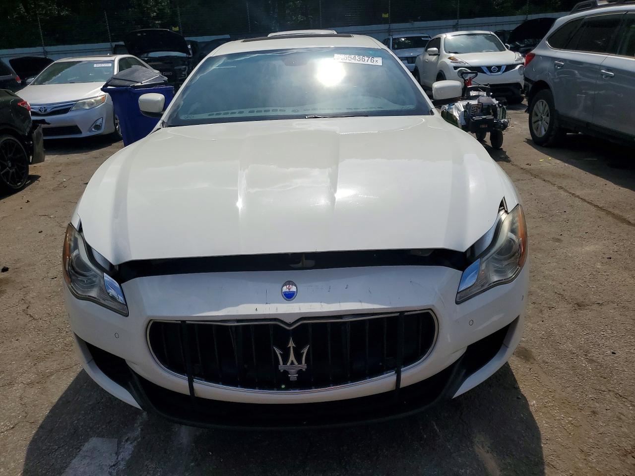 2014 Maserati Quattroporte S White vin: ZAM56RRA3E1116987