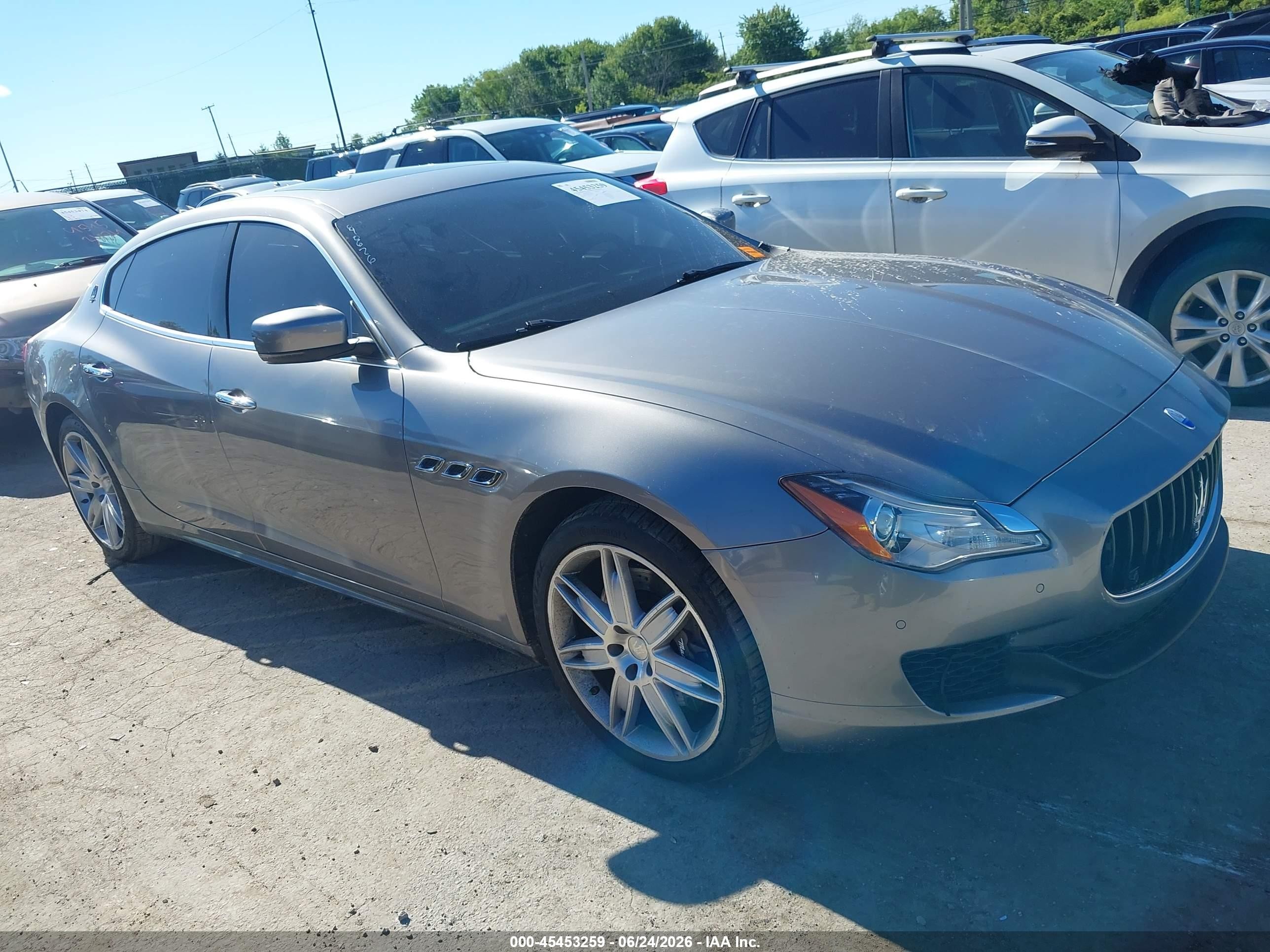 2015 Maserati Quattroporte S Q4 Gray vin: ZAM56RRA3F1129644