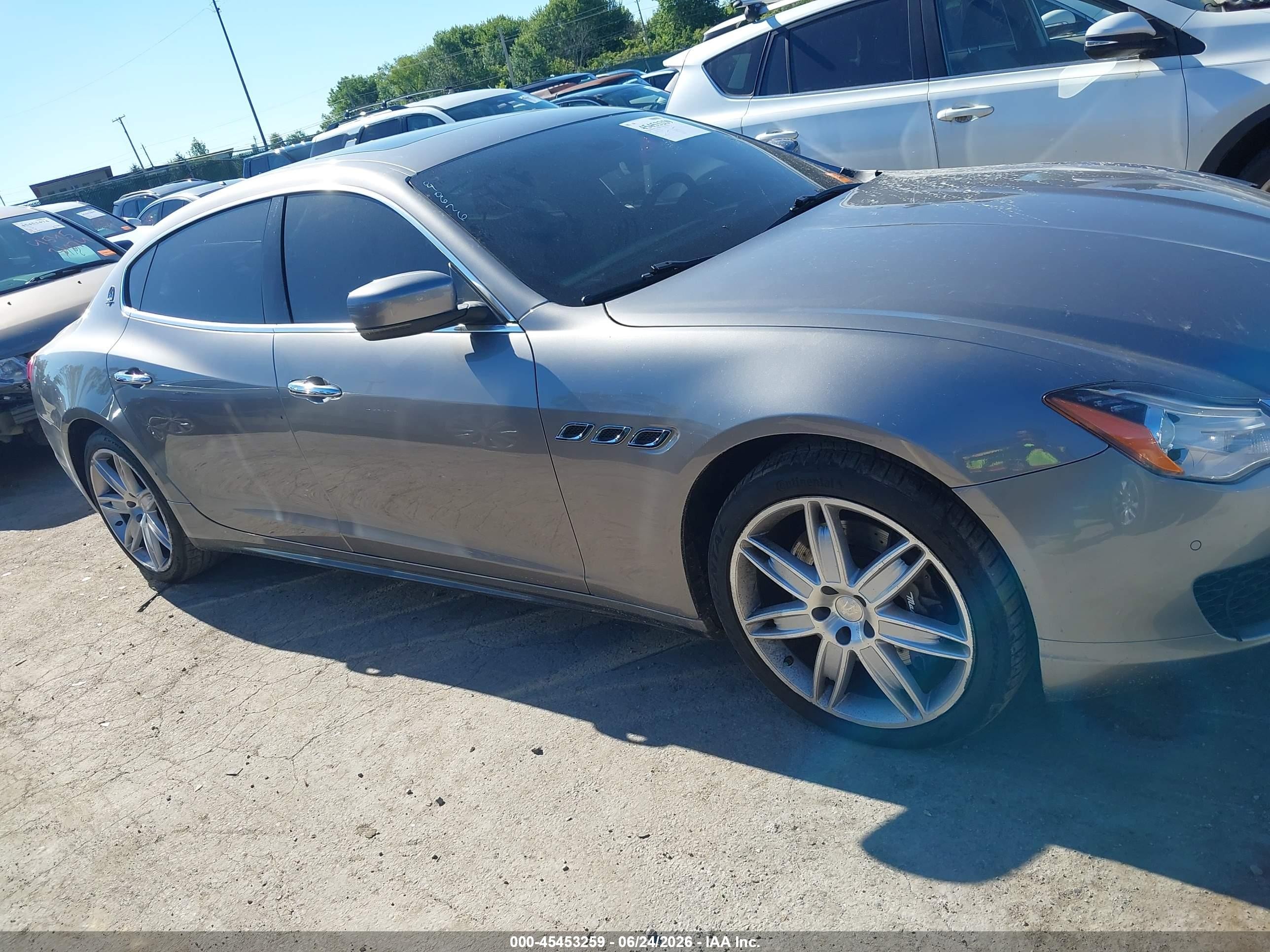 2015 Maserati Quattroporte S Q4 Gray vin: ZAM56RRA3F1129644