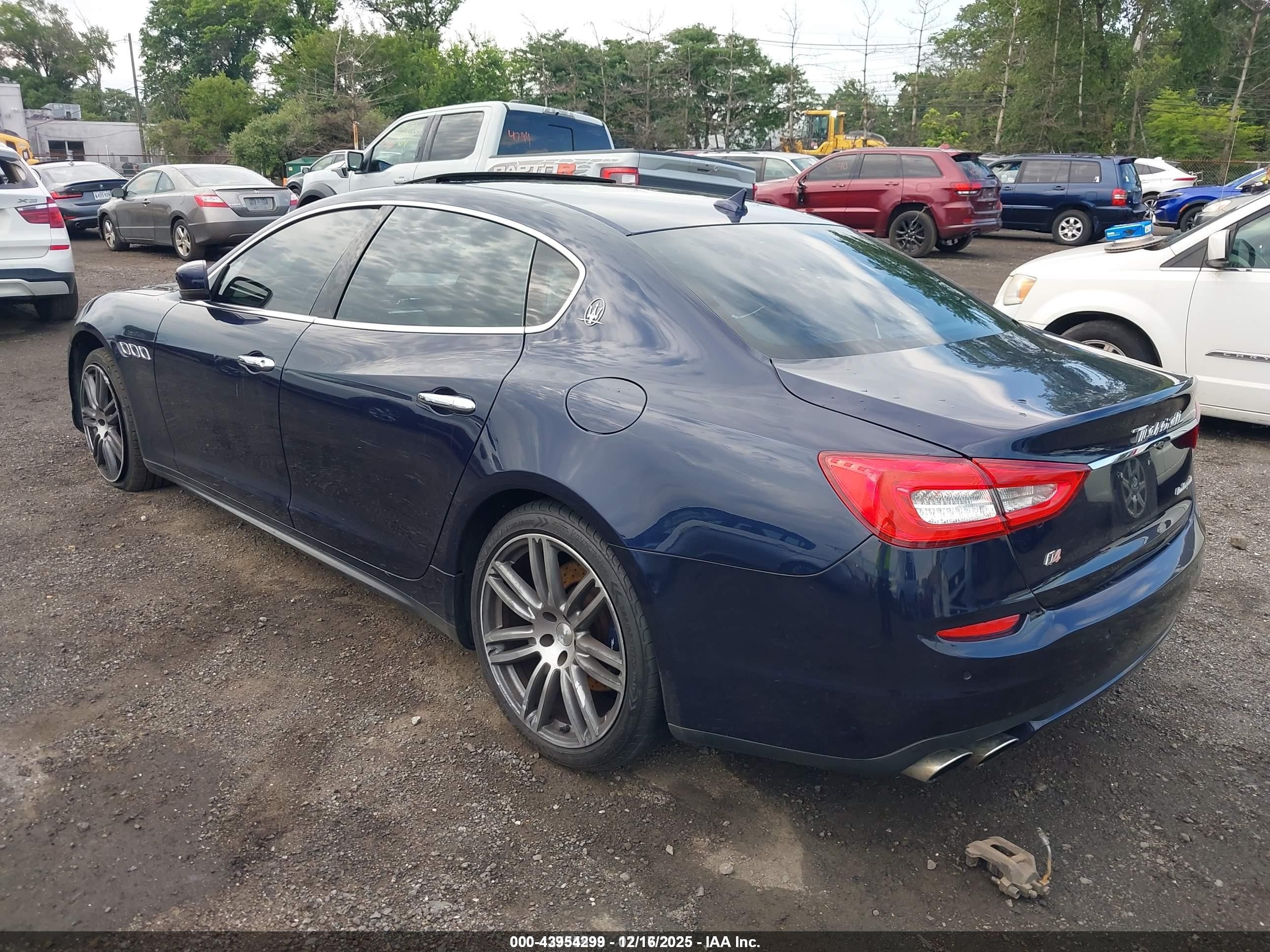 2014 Maserati Quattroporte S Q4 Синий vin: ZAM56RRA5E1108776