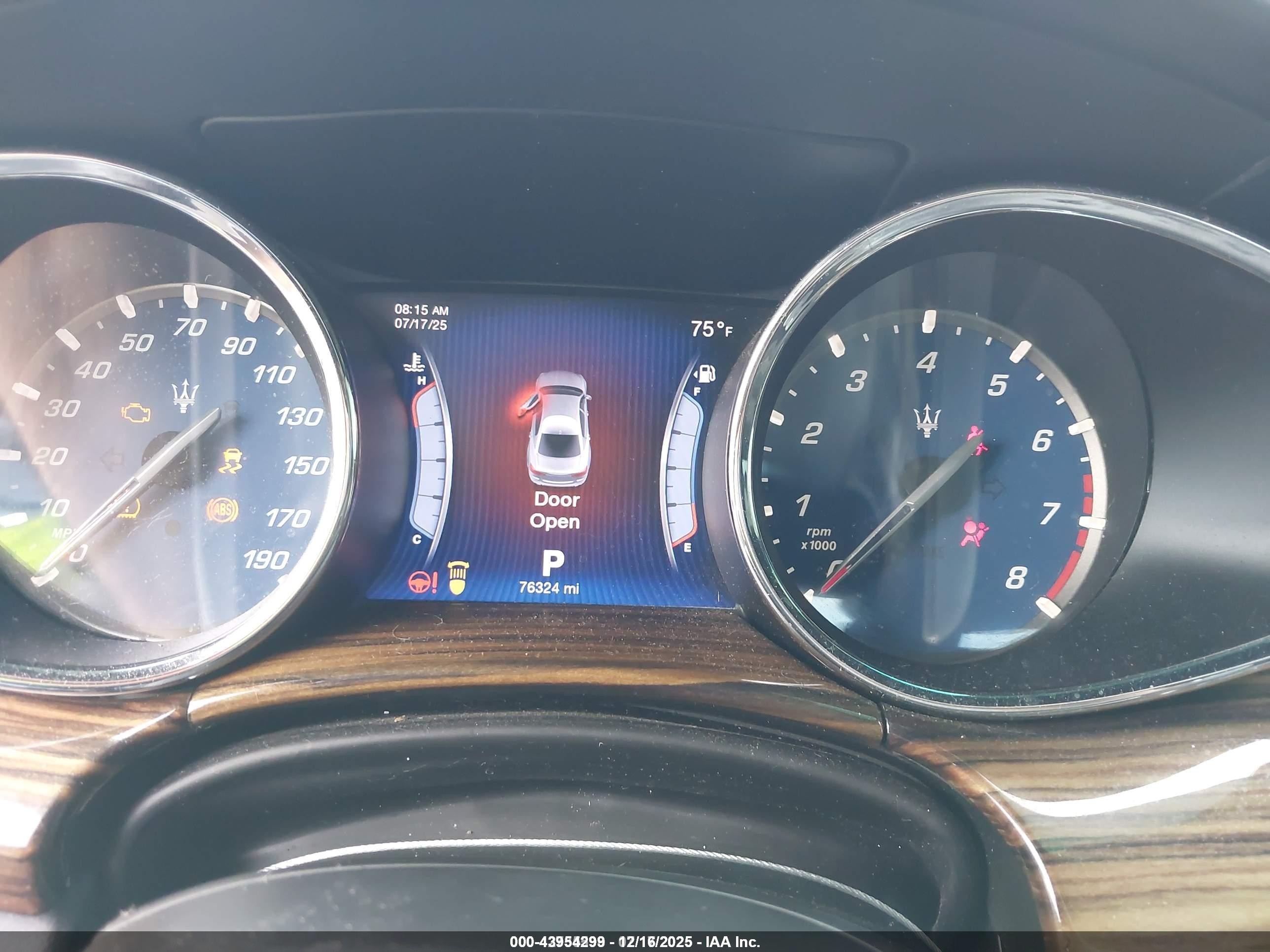 2014 Maserati Quattroporte S Q4 Синий vin: ZAM56RRA5E1108776