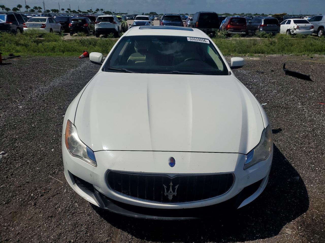 2015 Maserati Quattroporte S White vin: ZAM56RRA5F1129662