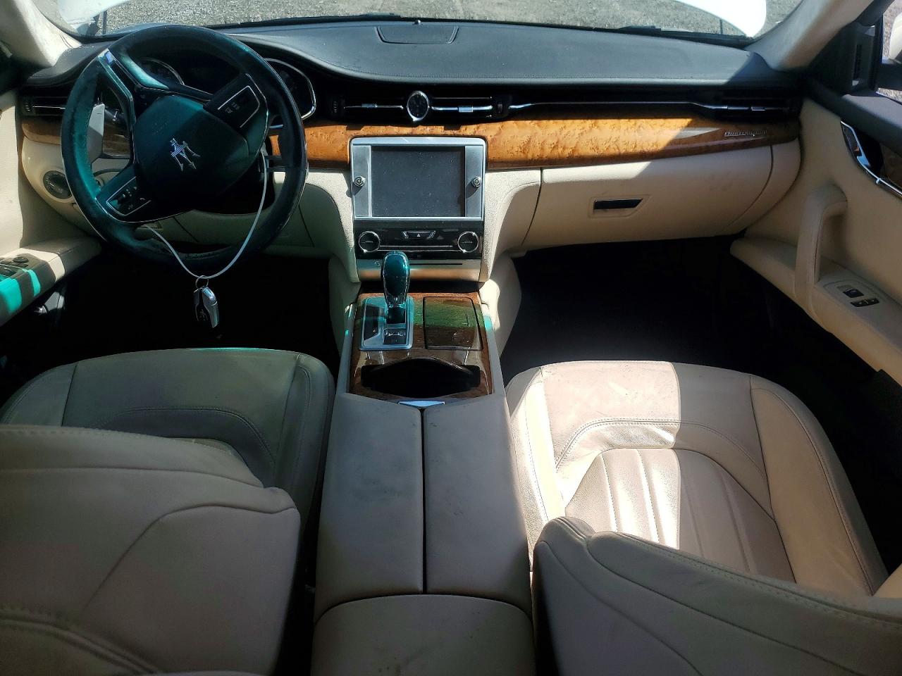 2015 Maserati Quattroporte S White vin: ZAM56RRA5F1129662