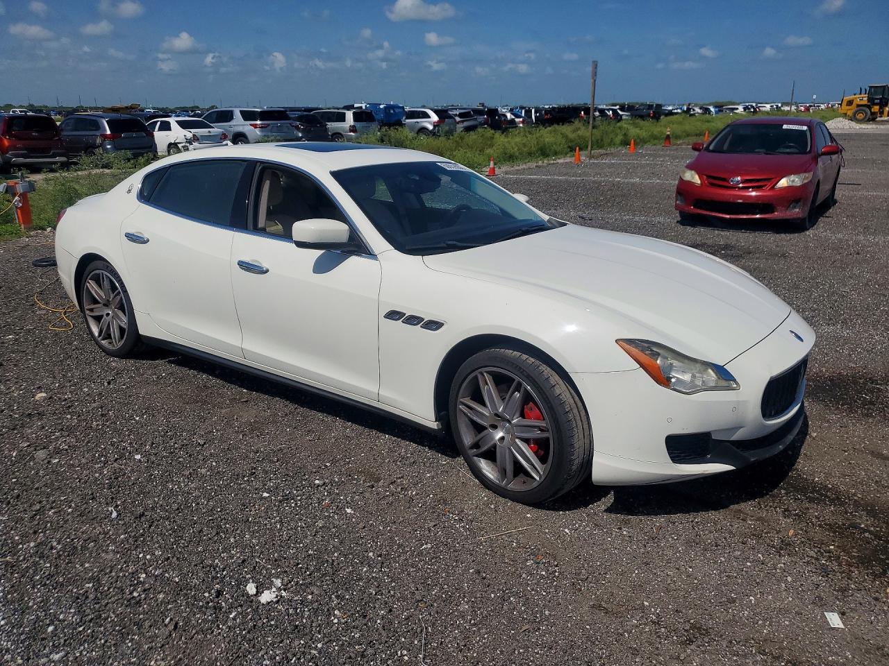 2015 Maserati Quattroporte S White vin: ZAM56RRA5F1129662