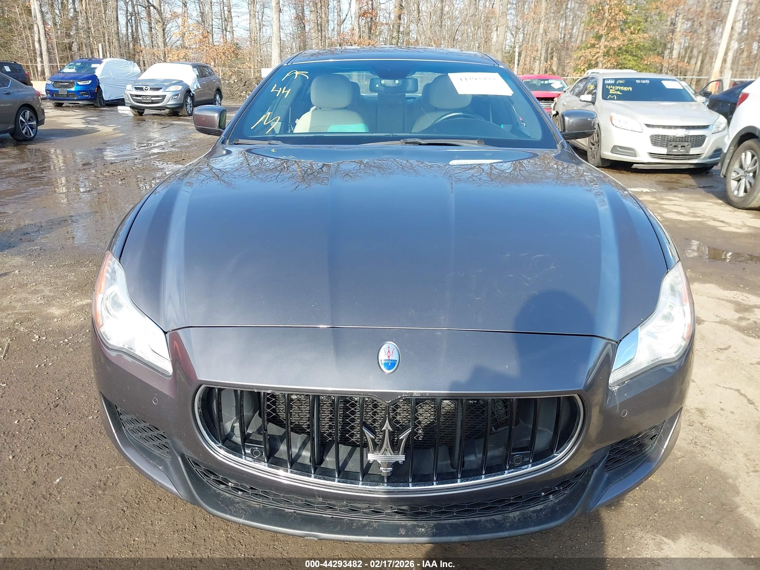 2015 Maserati Quattroporte S Q4 Серый vin: ZAM56RRA5F1134263