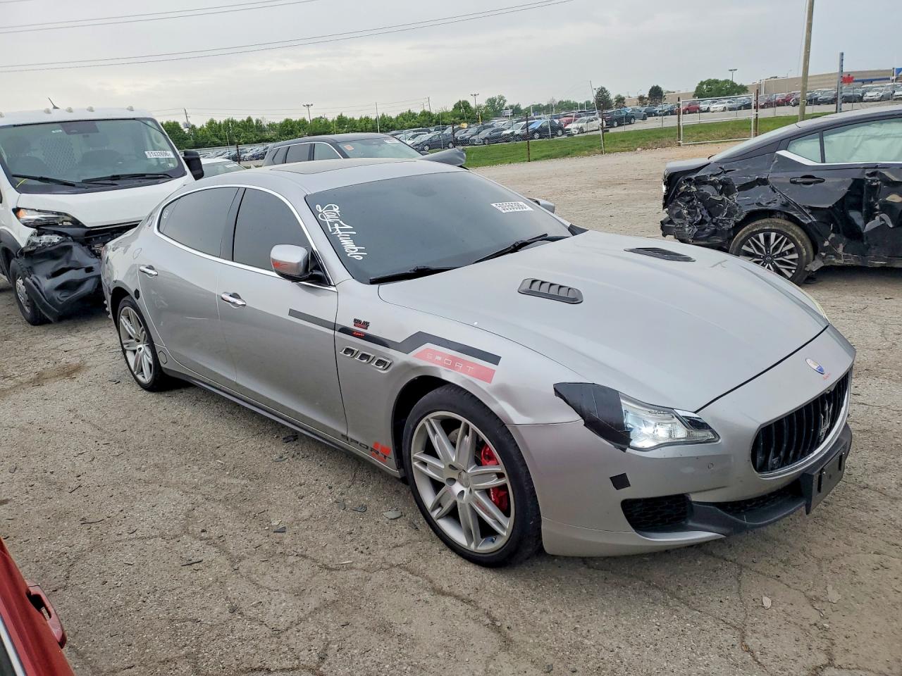 2014 Maserati Quattroporte S Silver vin: ZAM56RRA6E1079319
