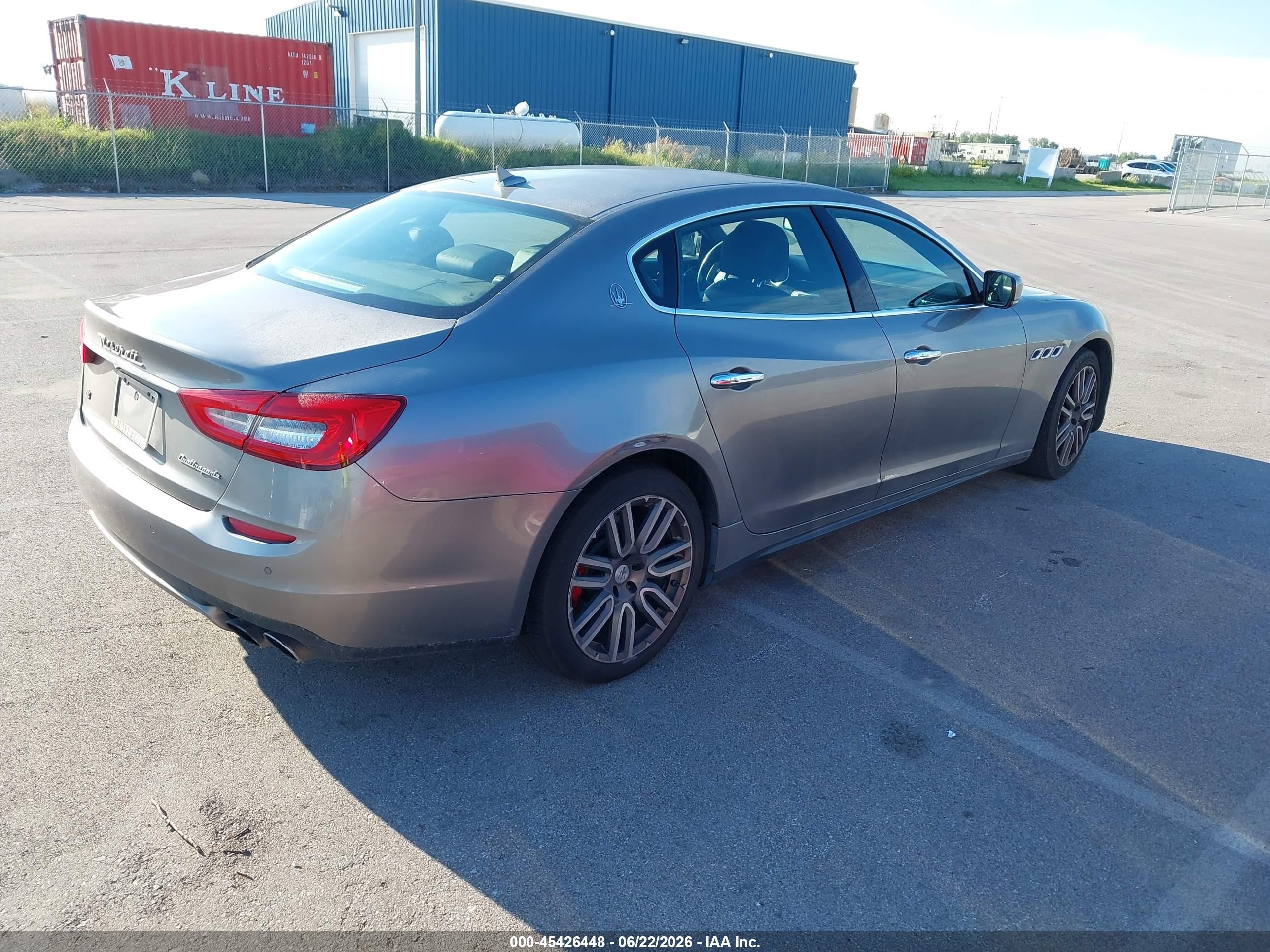 2015 Maserati Quattroporte S Q4 Gray vin: ZAM56RRA6F1130433