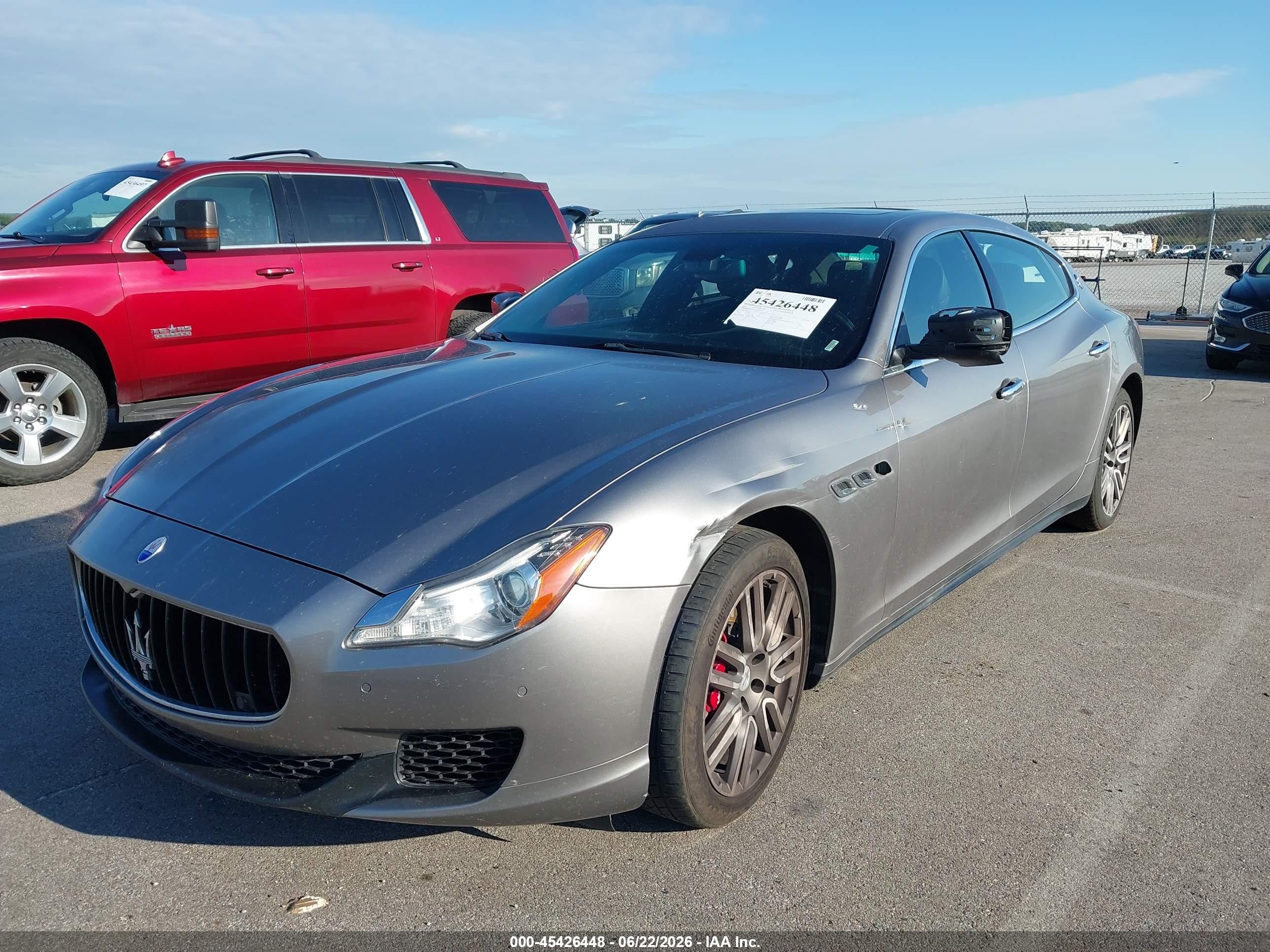 2015 Maserati Quattroporte S Q4 Gray vin: ZAM56RRA6F1130433
