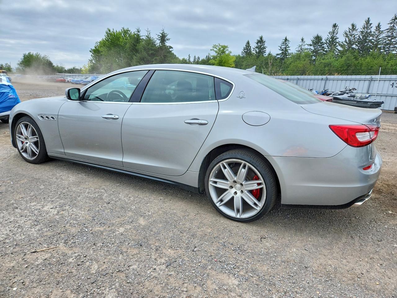 2014 Maserati Quattroporte S Silver vin: ZAM56RRA7E1079197
