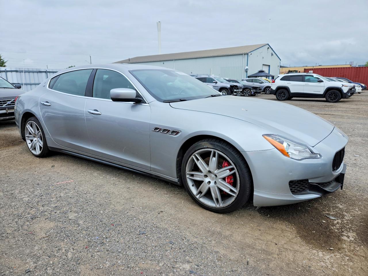 2014 Maserati Quattroporte S Silver vin: ZAM56RRA7E1079197