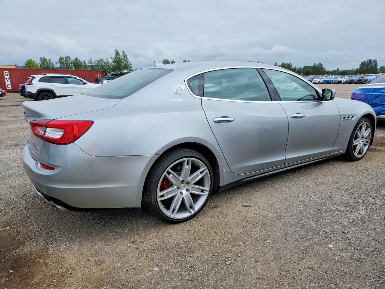 2014 Maserati Quattroporte S Silver vin: ZAM56RRA7E1079197