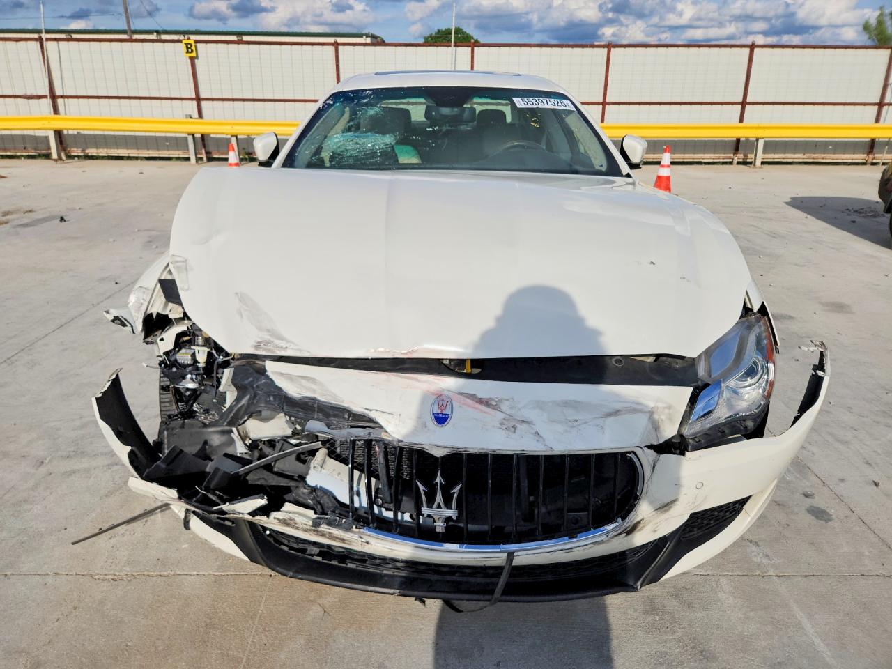 2015 Maserati Quattroporte S White vin: ZAM56RRA7F1151162