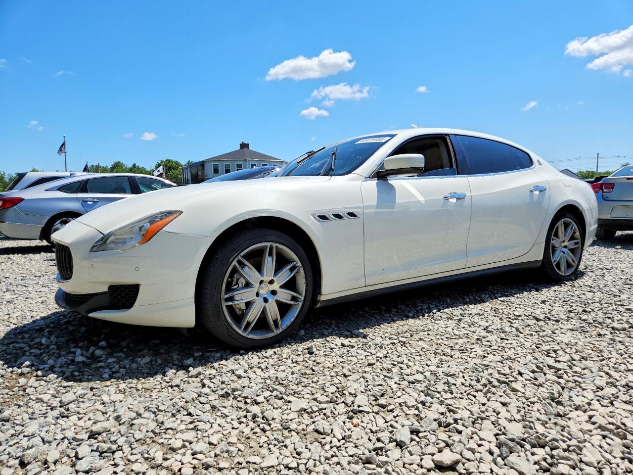 2014 Maserati Quattroporte S Белый vin: ZAM56RRA8E1076454