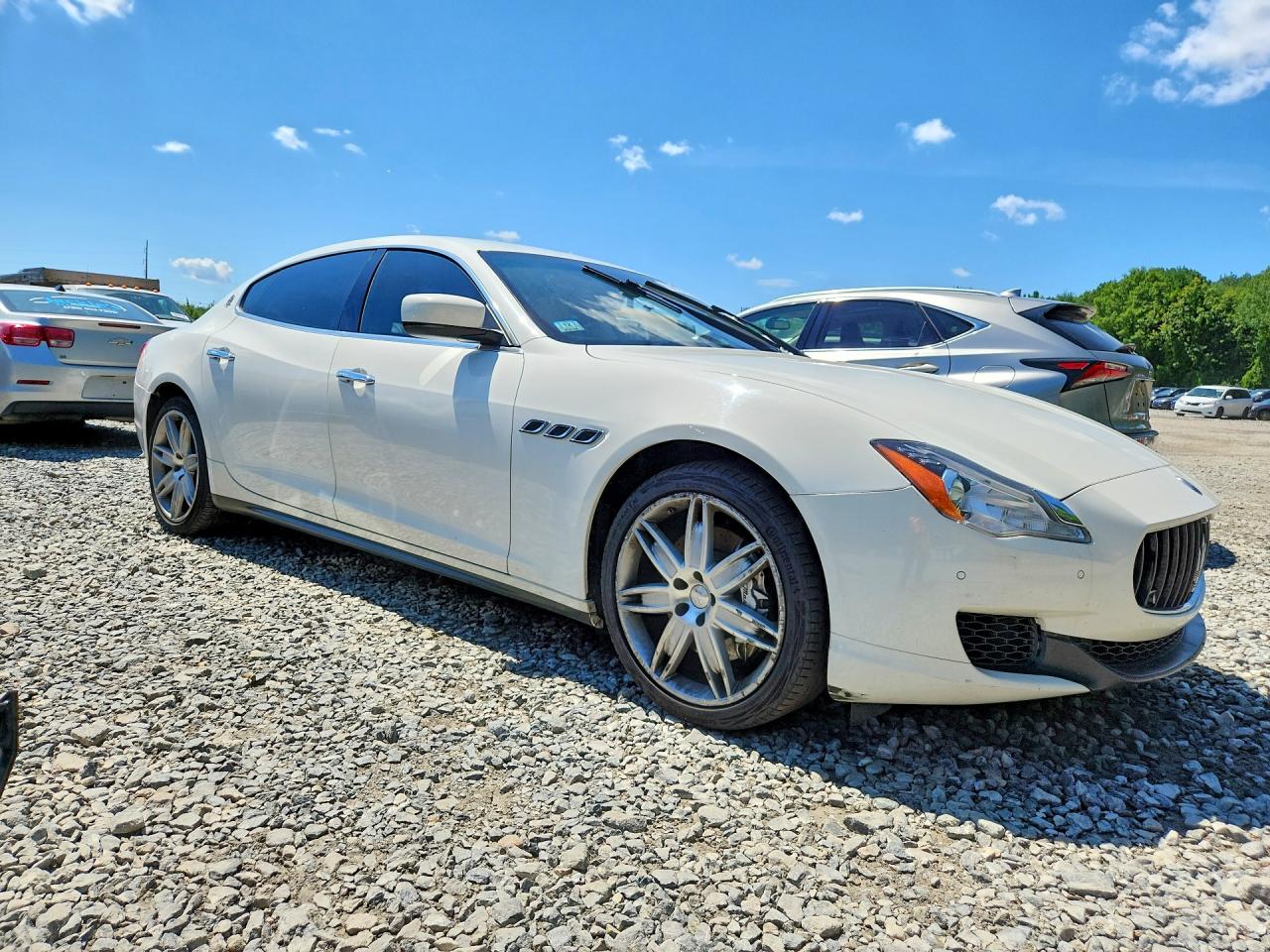 2014 Maserati Quattroporte S White vin: ZAM56RRA8E1076454