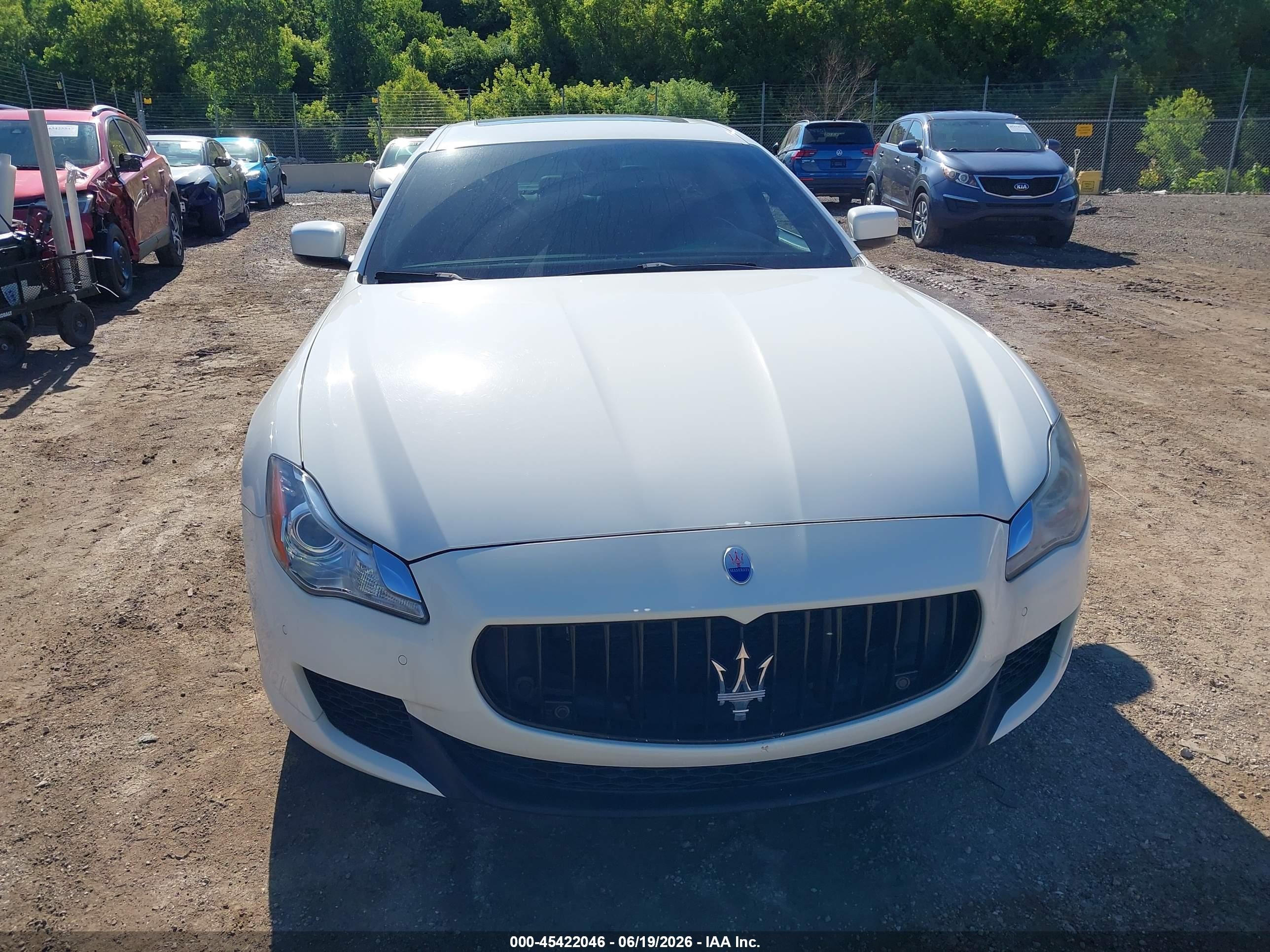 2015 Maserati Quattroporte S Q4 White vin: ZAM56RRA8F1142101
