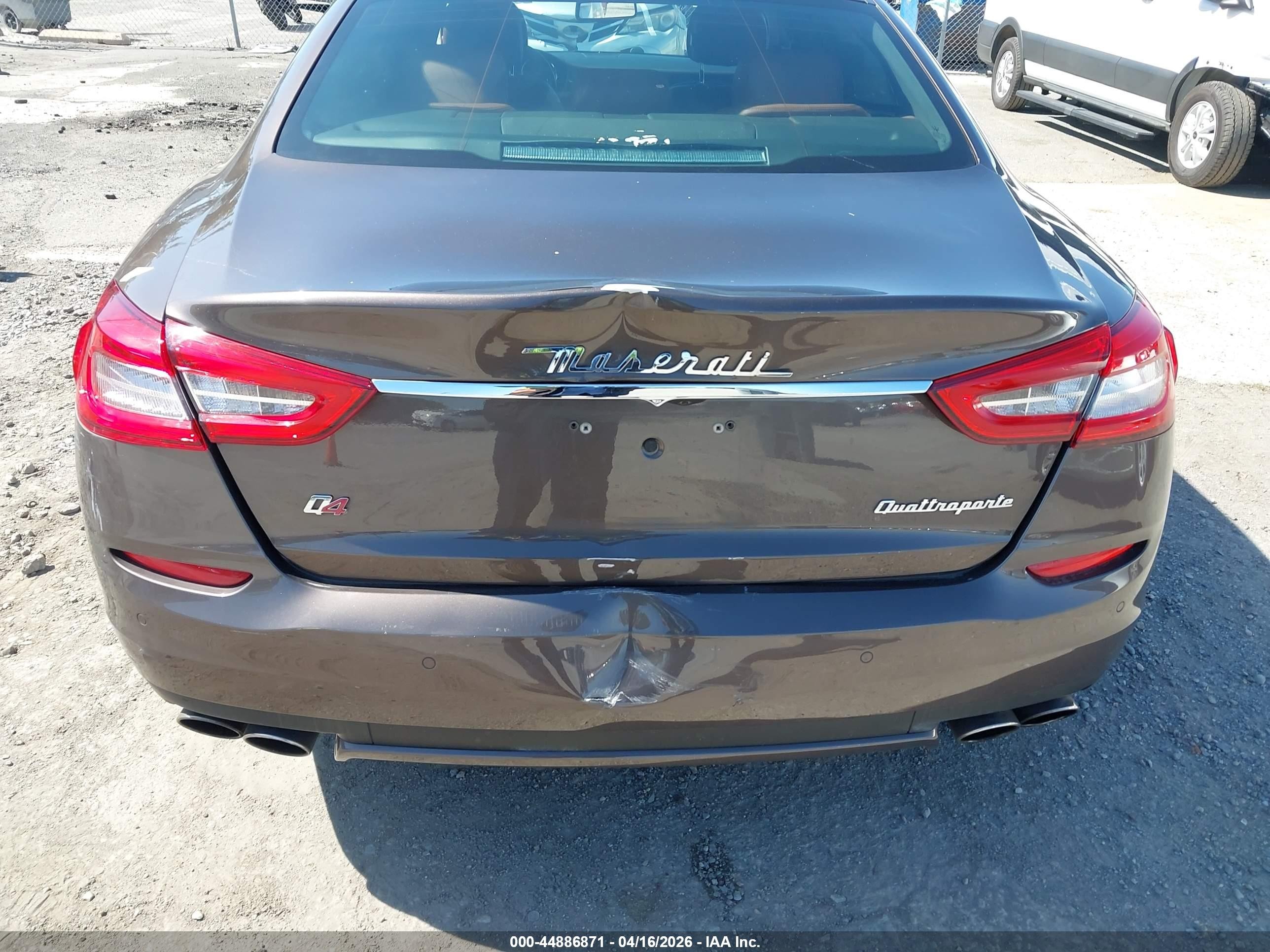 2015 Maserati Quattroporte S Q4 Brown vin: ZAM56RRA8F1153535