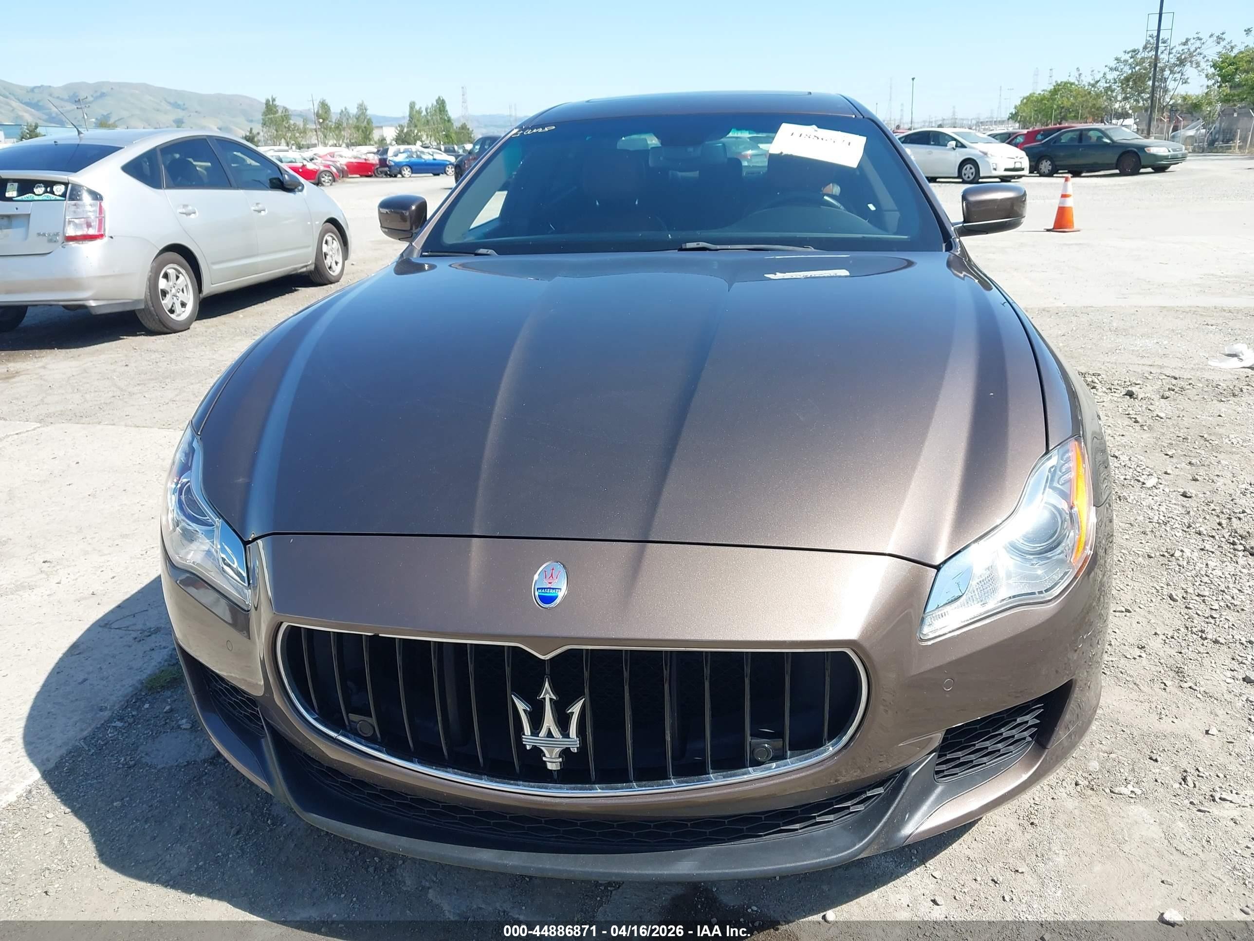 2015 Maserati Quattroporte S Q4 Brown vin: ZAM56RRA8F1153535