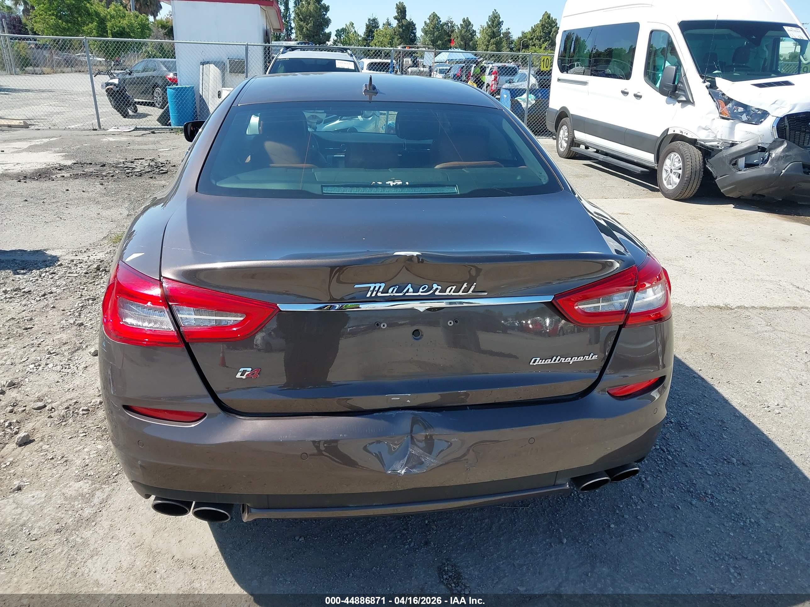 2015 Maserati Quattroporte S Q4 Brown vin: ZAM56RRA8F1153535