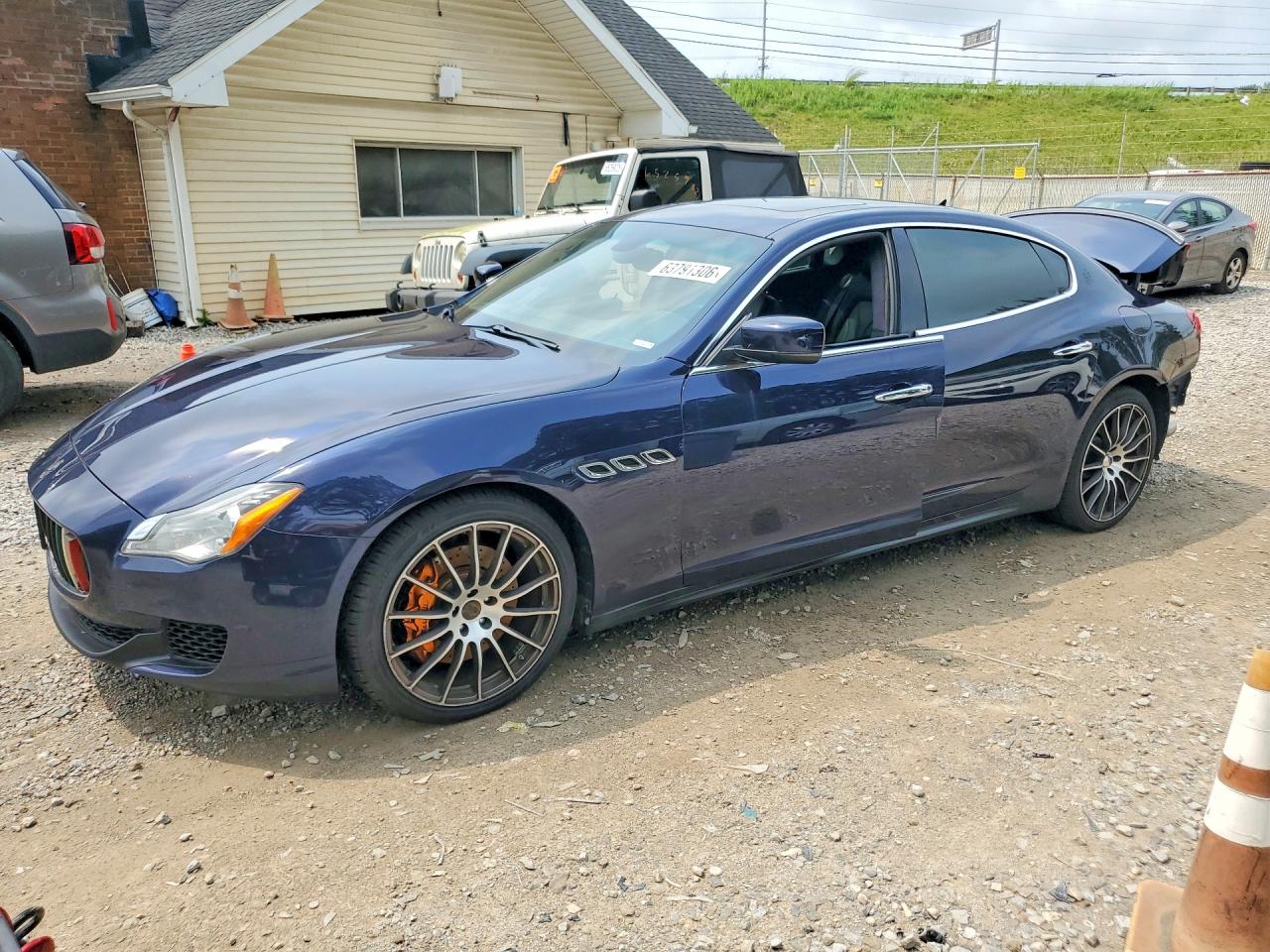 2015 Maserati Quattroporte S Blue vin: ZAM56RRA8F1161439