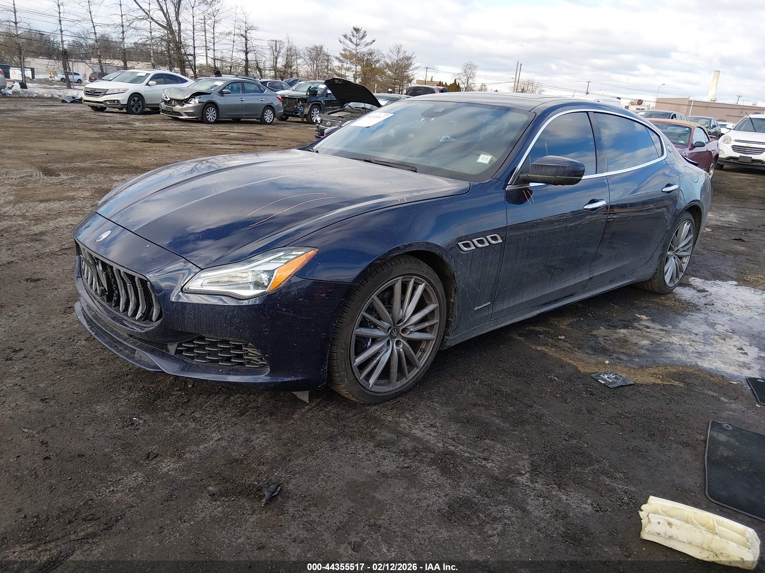 2021 Maserati Quattroporte S Granlusso Blue vin: ZAM56YPL2M1376150