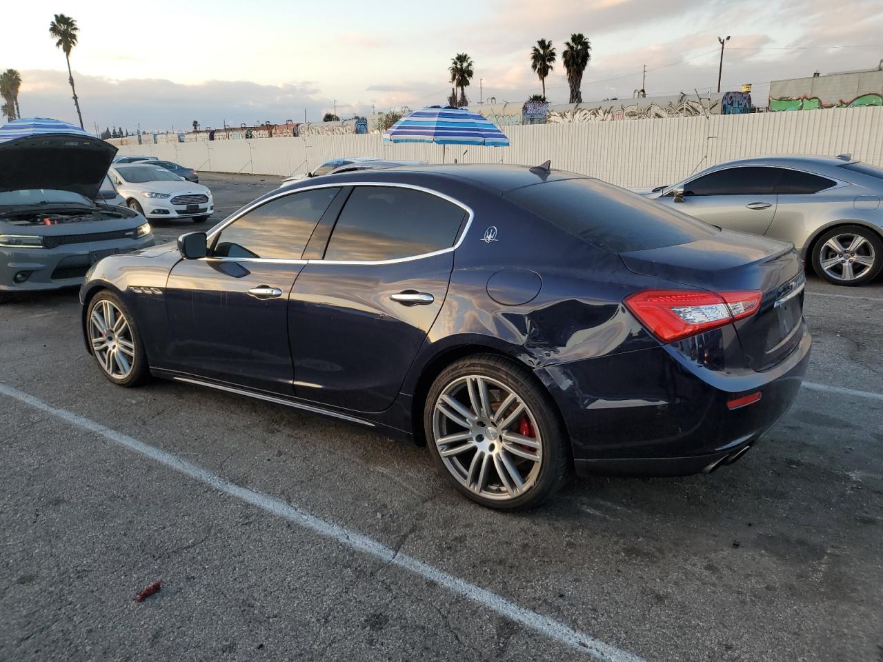 2016 Maserati Ghibli S Blue vin: ZAM57RSA1G1173599