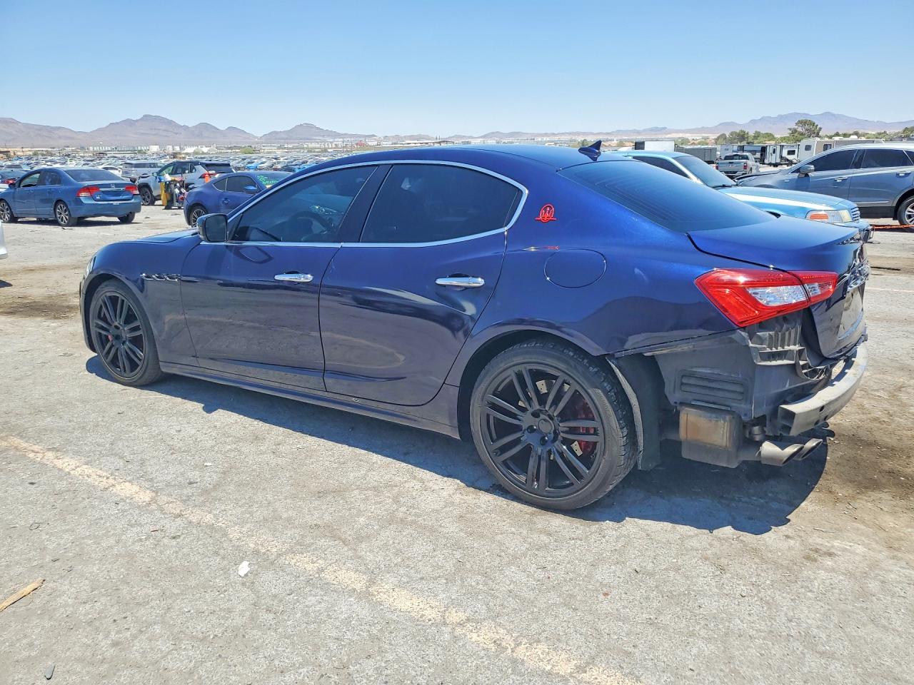 2016 Maserati Ghibli S Blue vin: ZAM57RSA1G1173599