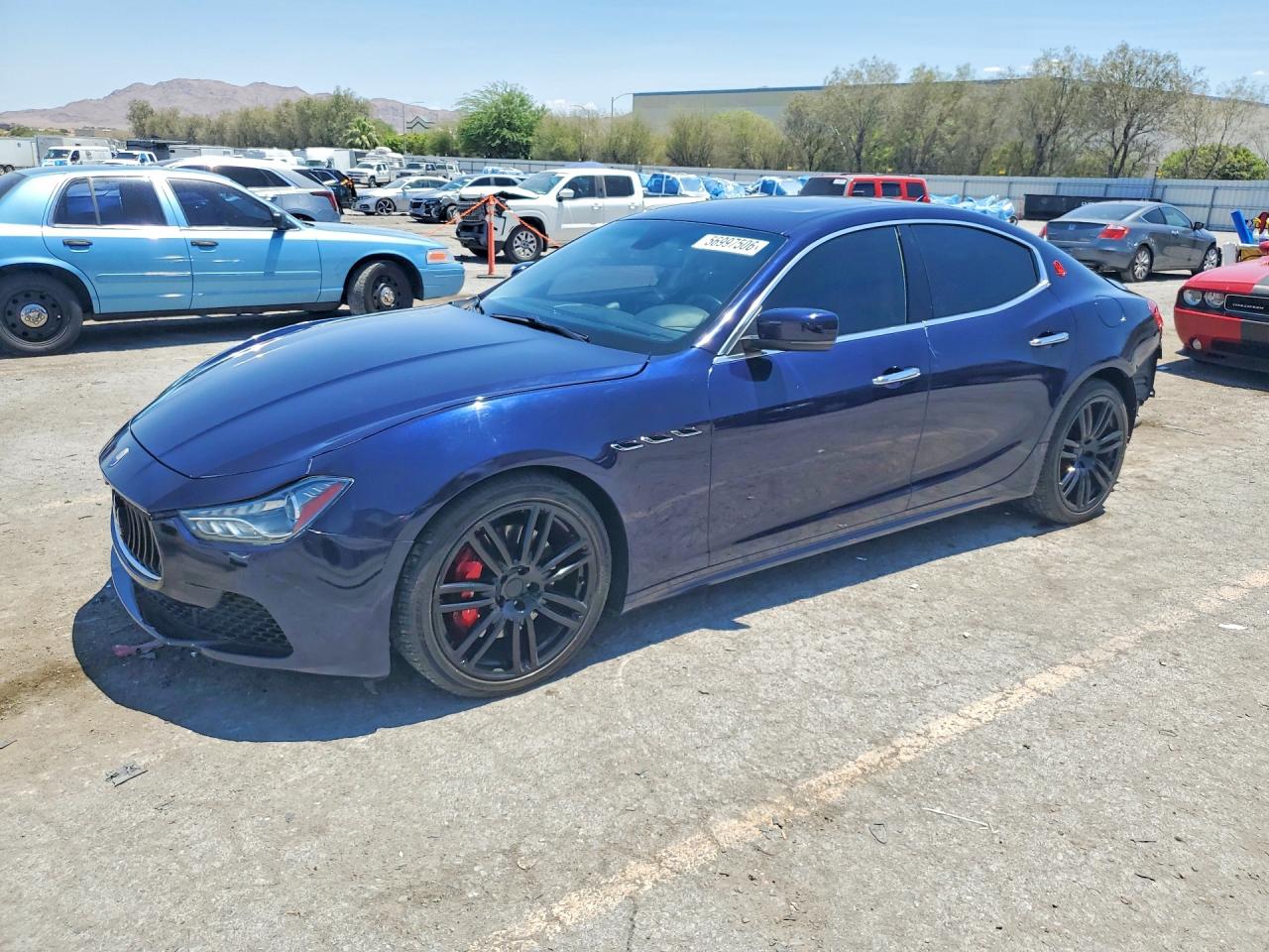 2016 Maserati Ghibli S Blue vin: ZAM57RSA1G1173599