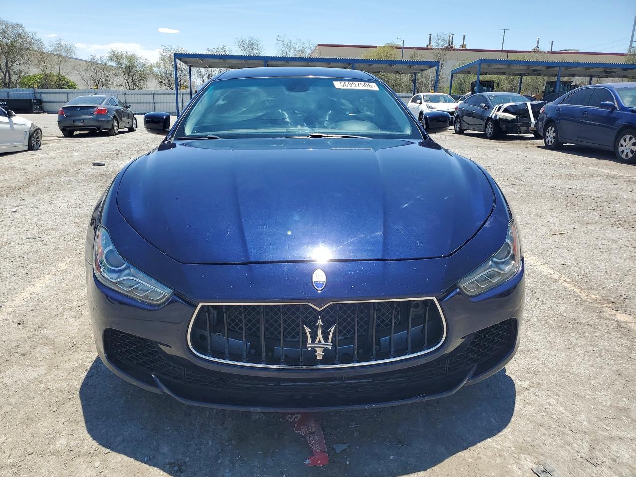 2016 Maserati Ghibli S Blue vin: ZAM57RSA1G1173599