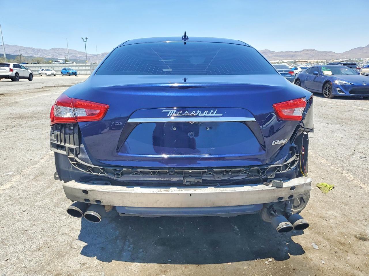2016 Maserati Ghibli S Blue vin: ZAM57RSA1G1173599