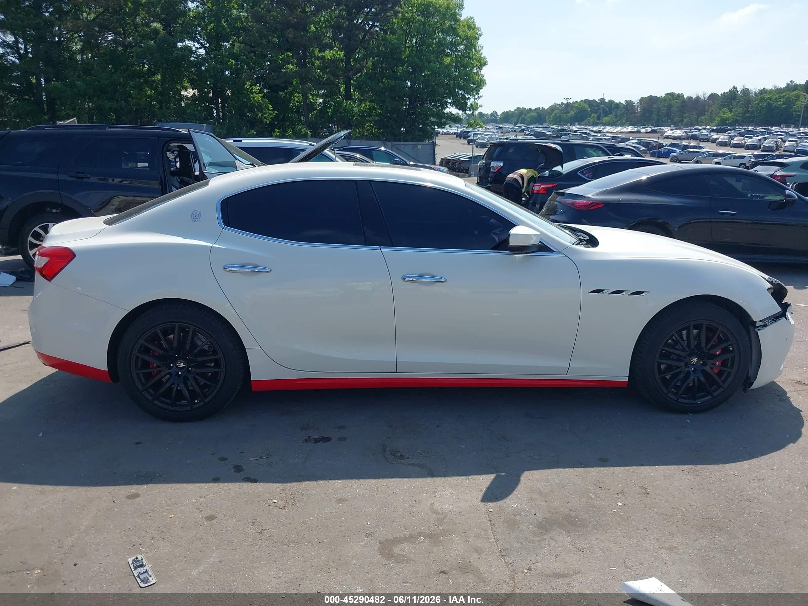 2017 Maserati Ghibli S White vin: ZAM57RSL5H1226517