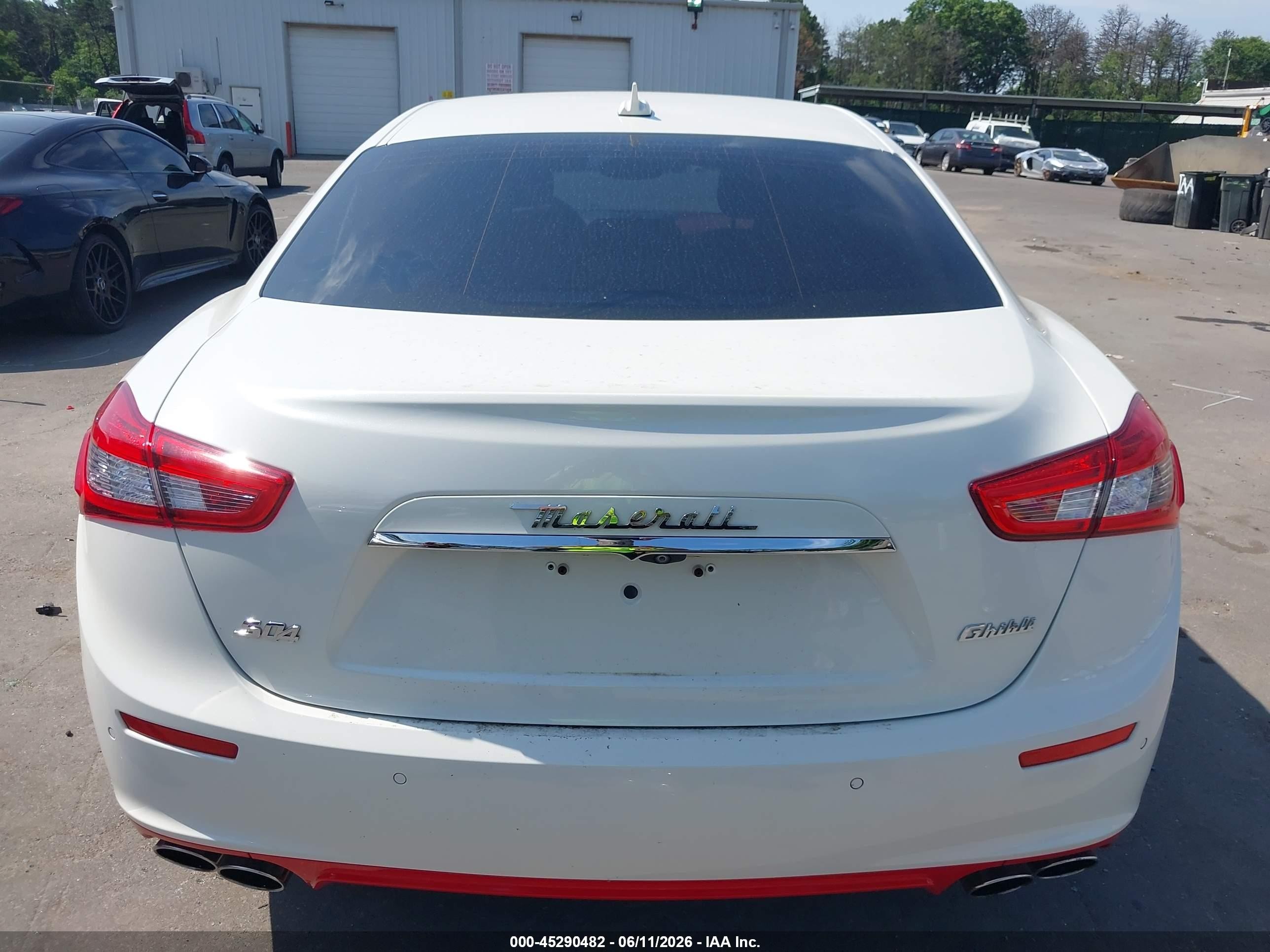 2017 Maserati Ghibli S White vin: ZAM57RSL5H1226517