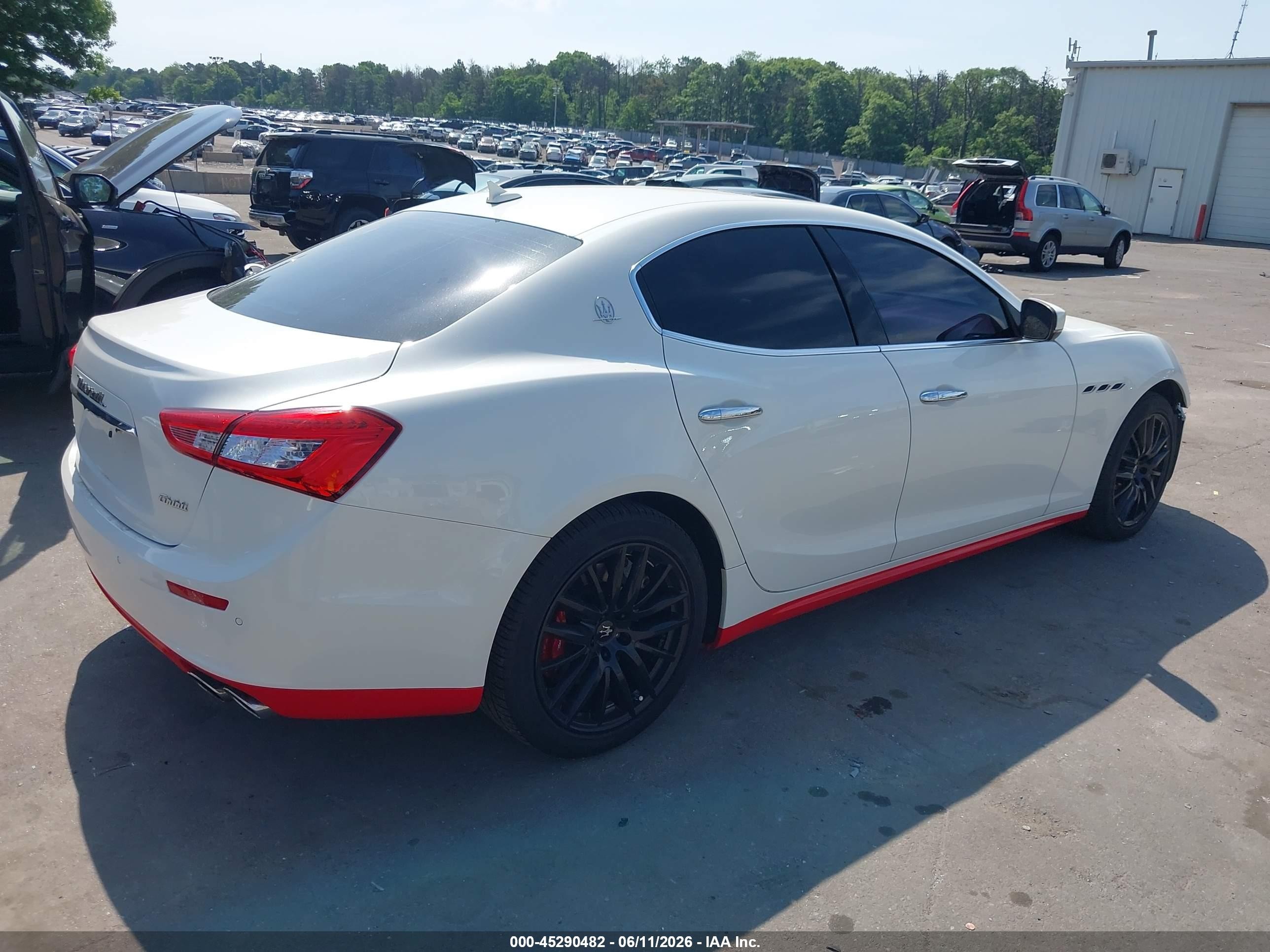 2017 Maserati Ghibli S White vin: ZAM57RSL5H1226517
