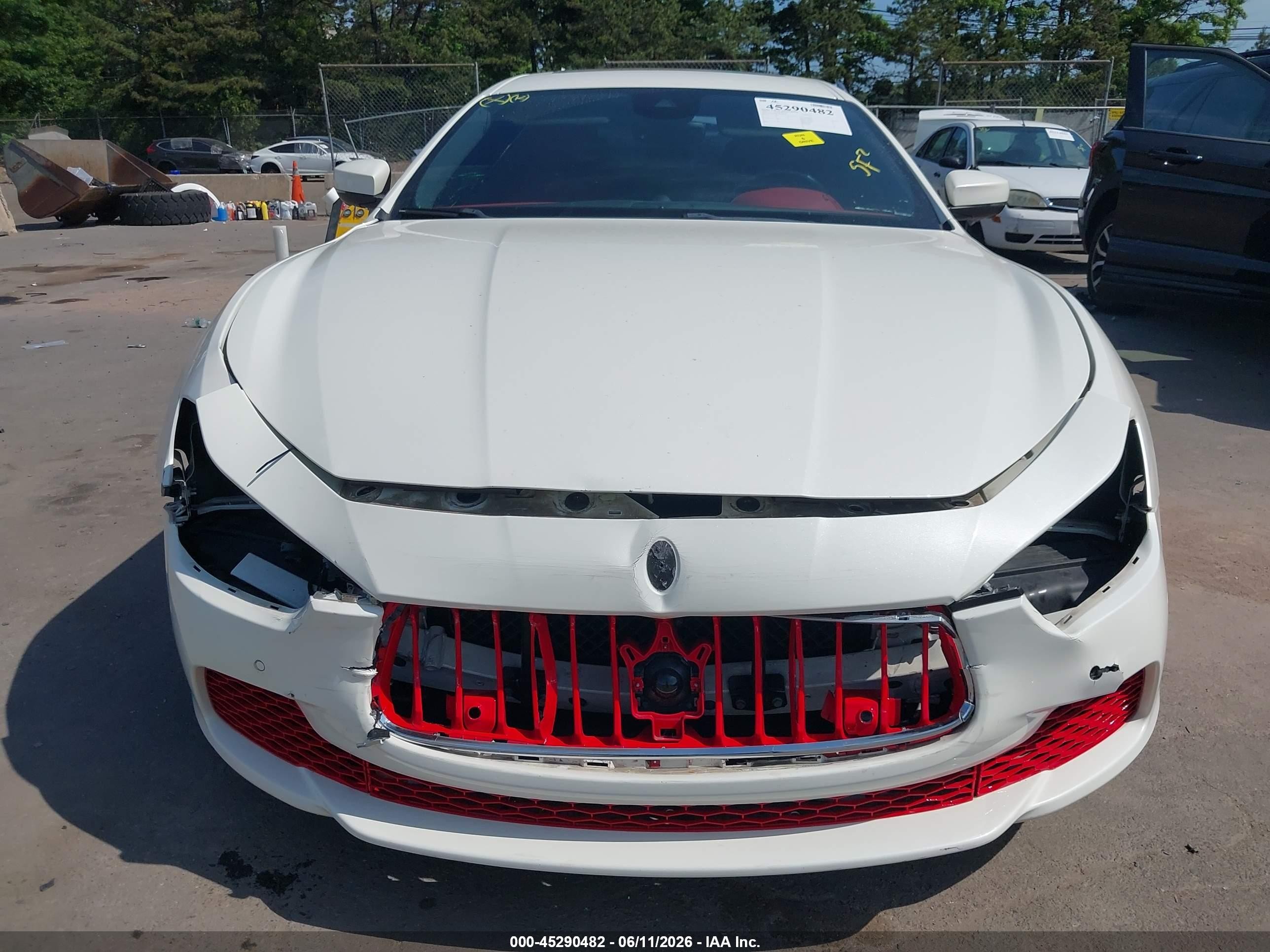 2017 Maserati Ghibli S White vin: ZAM57RSL5H1226517