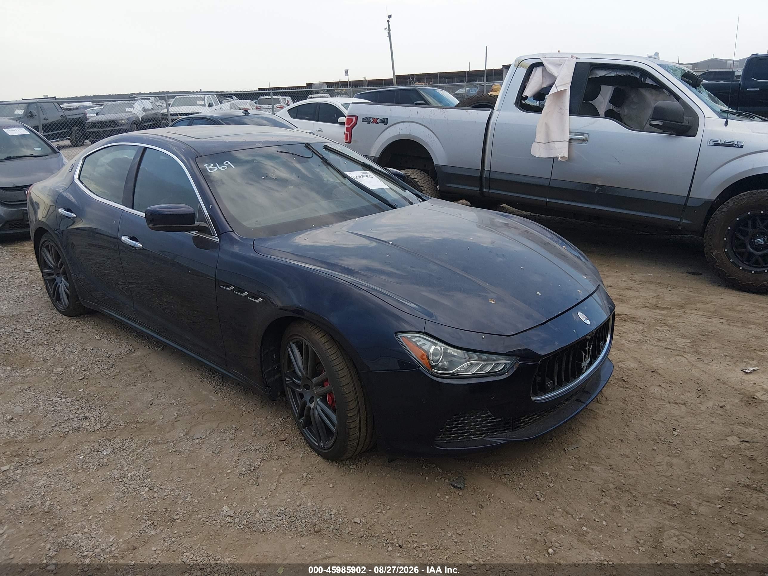 2014 Maserati Ghibli S Q4 Blue vin: ZAM57RTA0E1099622