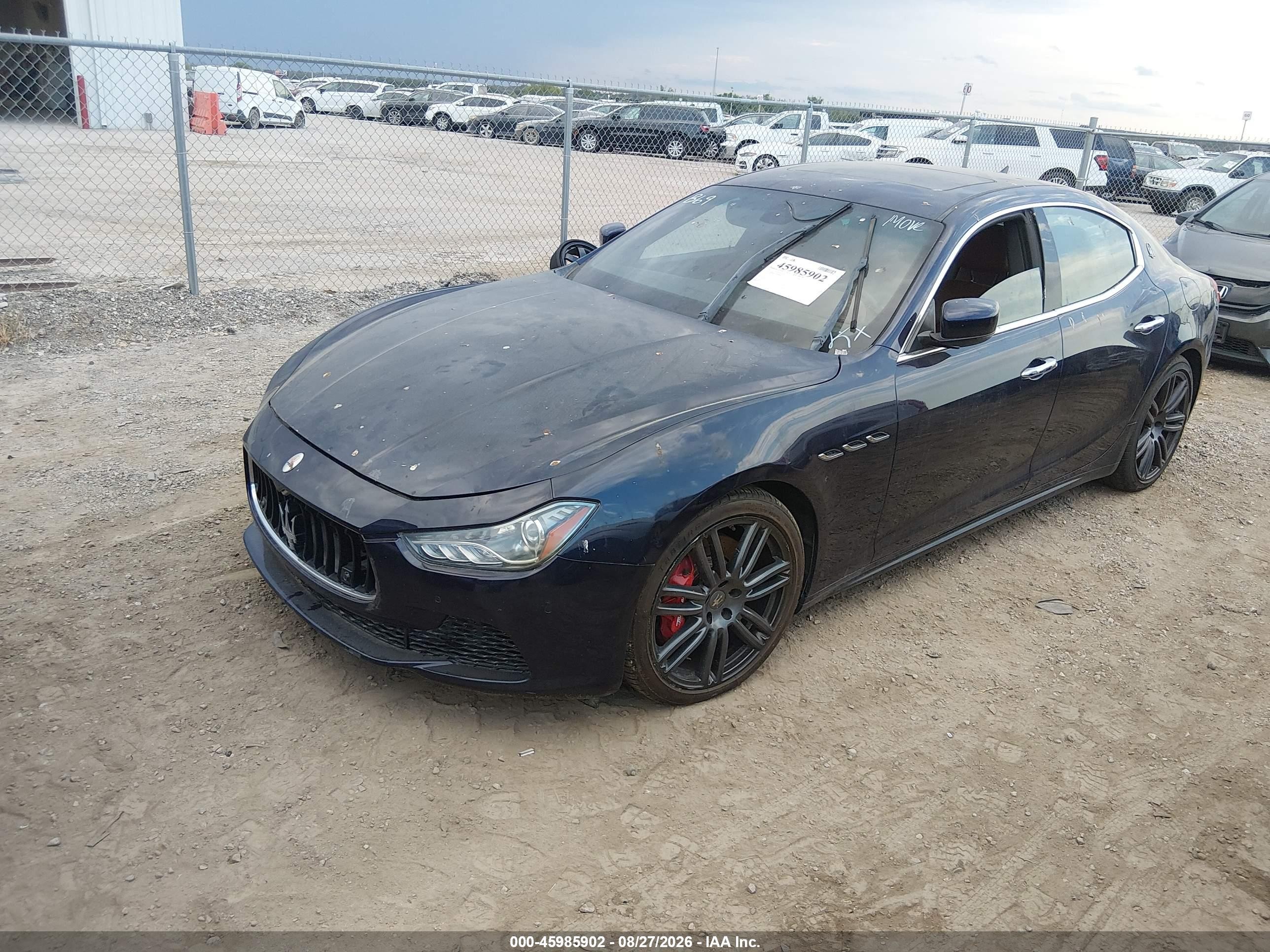2014 Maserati Ghibli S Q4 Blue vin: ZAM57RTA0E1099622